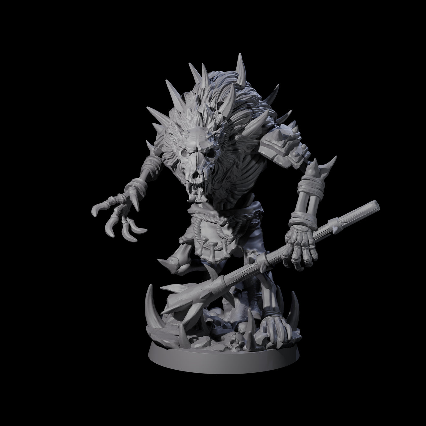 Three Creaking Gnoll Witherlings Miniature for Dungeons and Dragons, Pathfinder or other TTRPGs