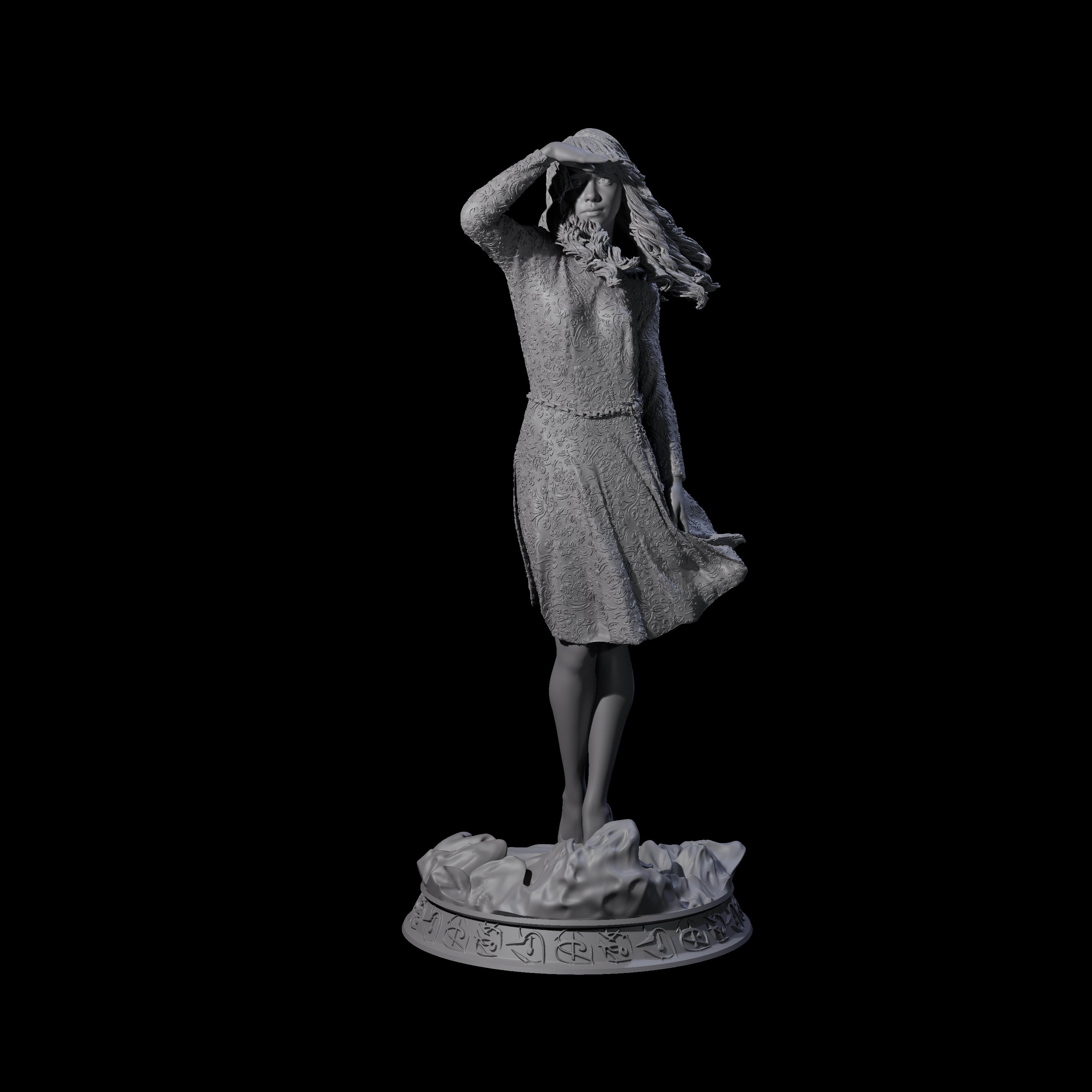 Three Cthulhu Heroines Miniature for Dungeons and Dragons, Pathfinder or other TTRPGs