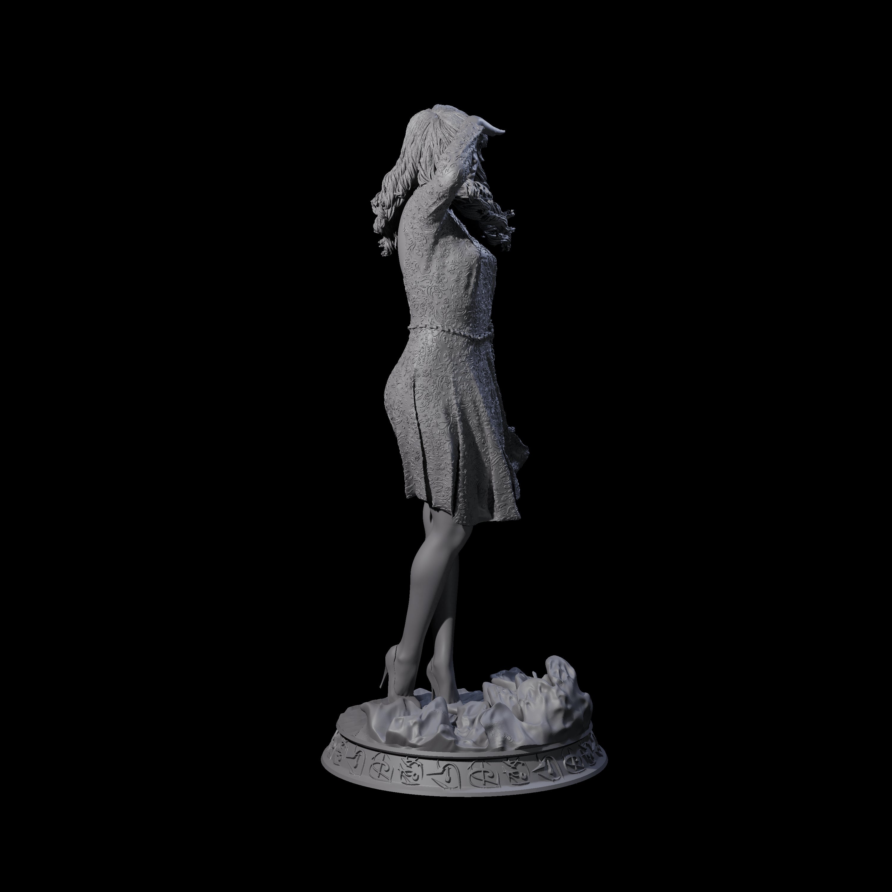 Three Cthulhu Heroines Miniature for Dungeons and Dragons, Pathfinder or other TTRPGs