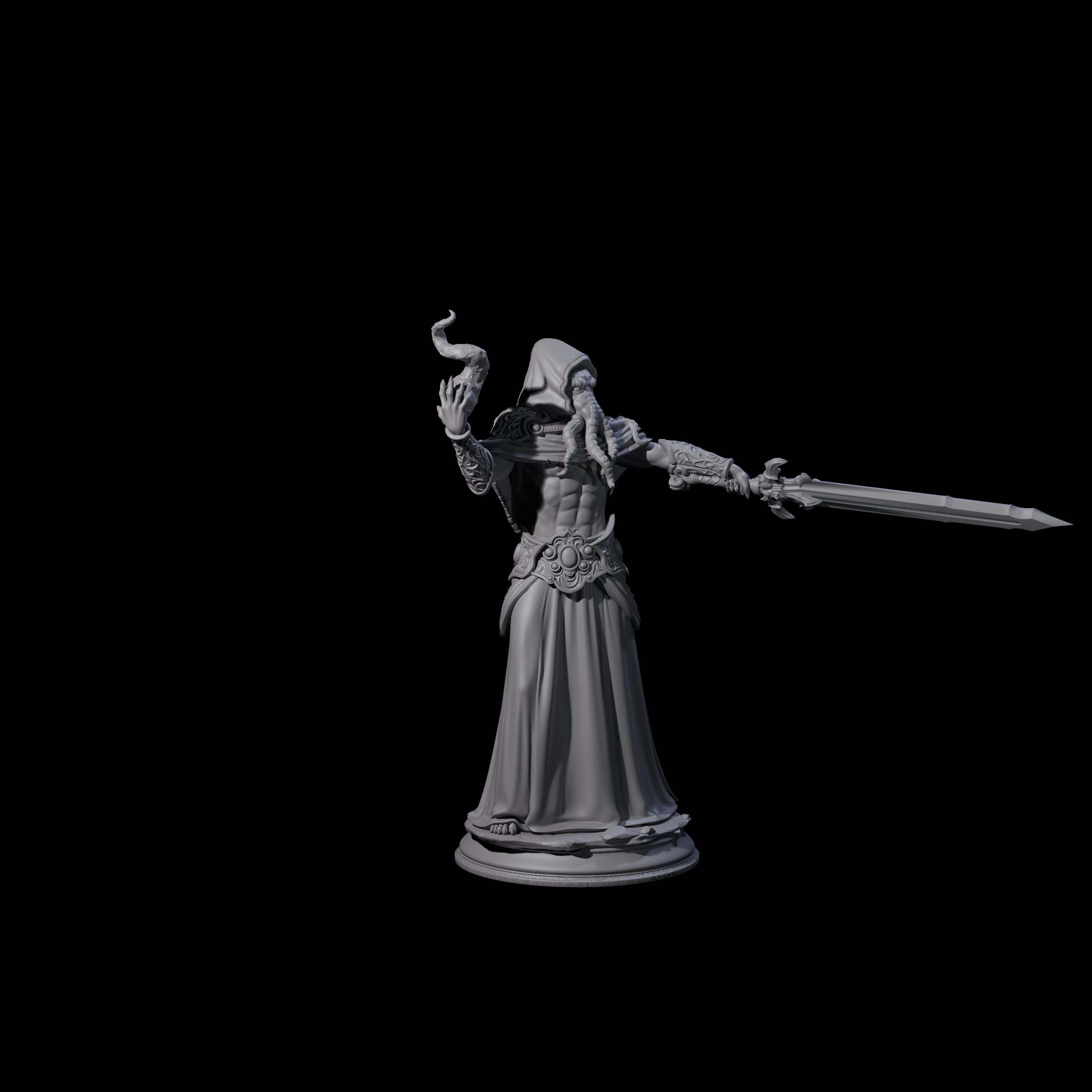 Three Cunning Mind Flayers Miniature for Dungeons and Dragons, Pathfinder or other TTRPGs