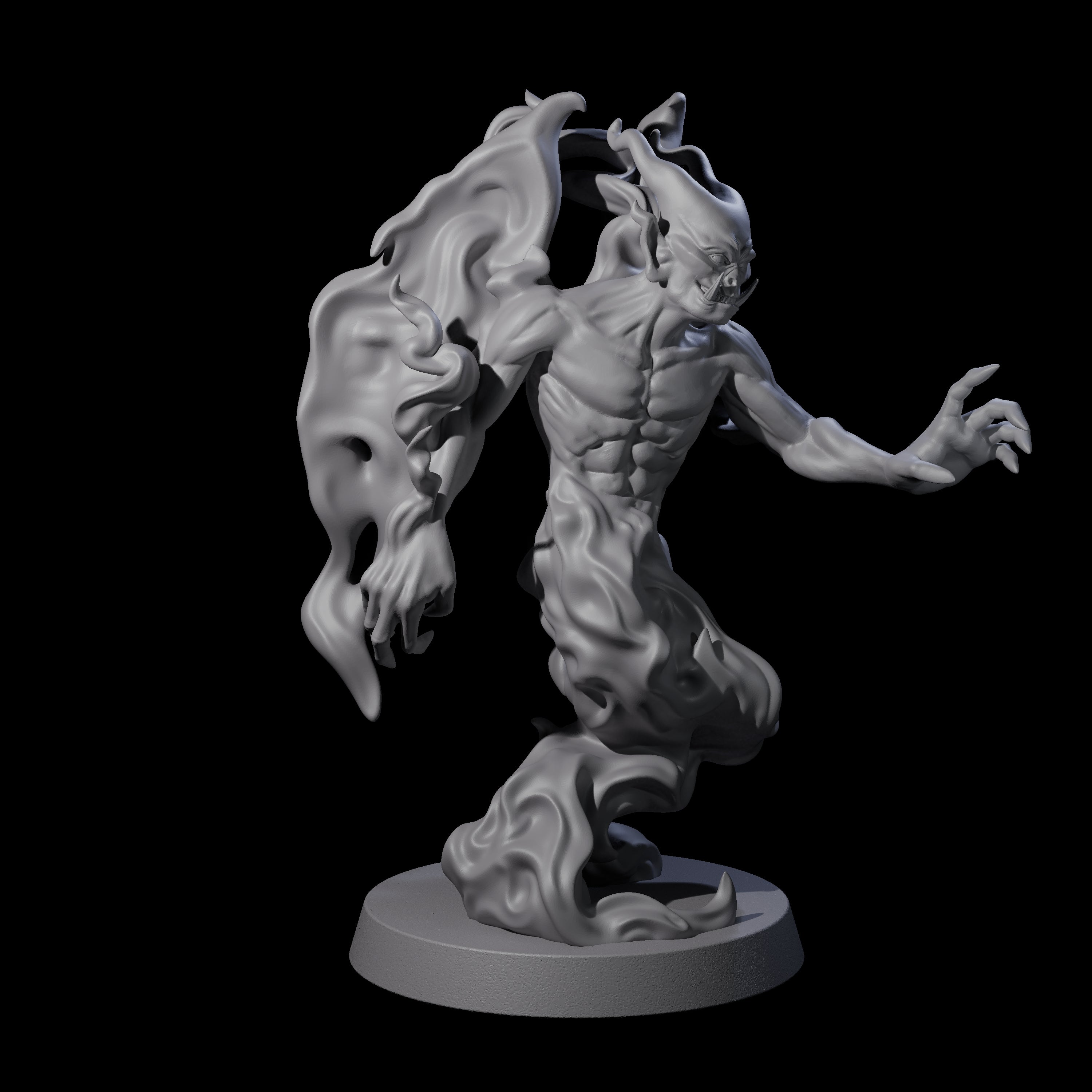 Three Drifting Shadowdemons Miniature for Dungeons and Dragons, Pathfinder or other TTRPGs