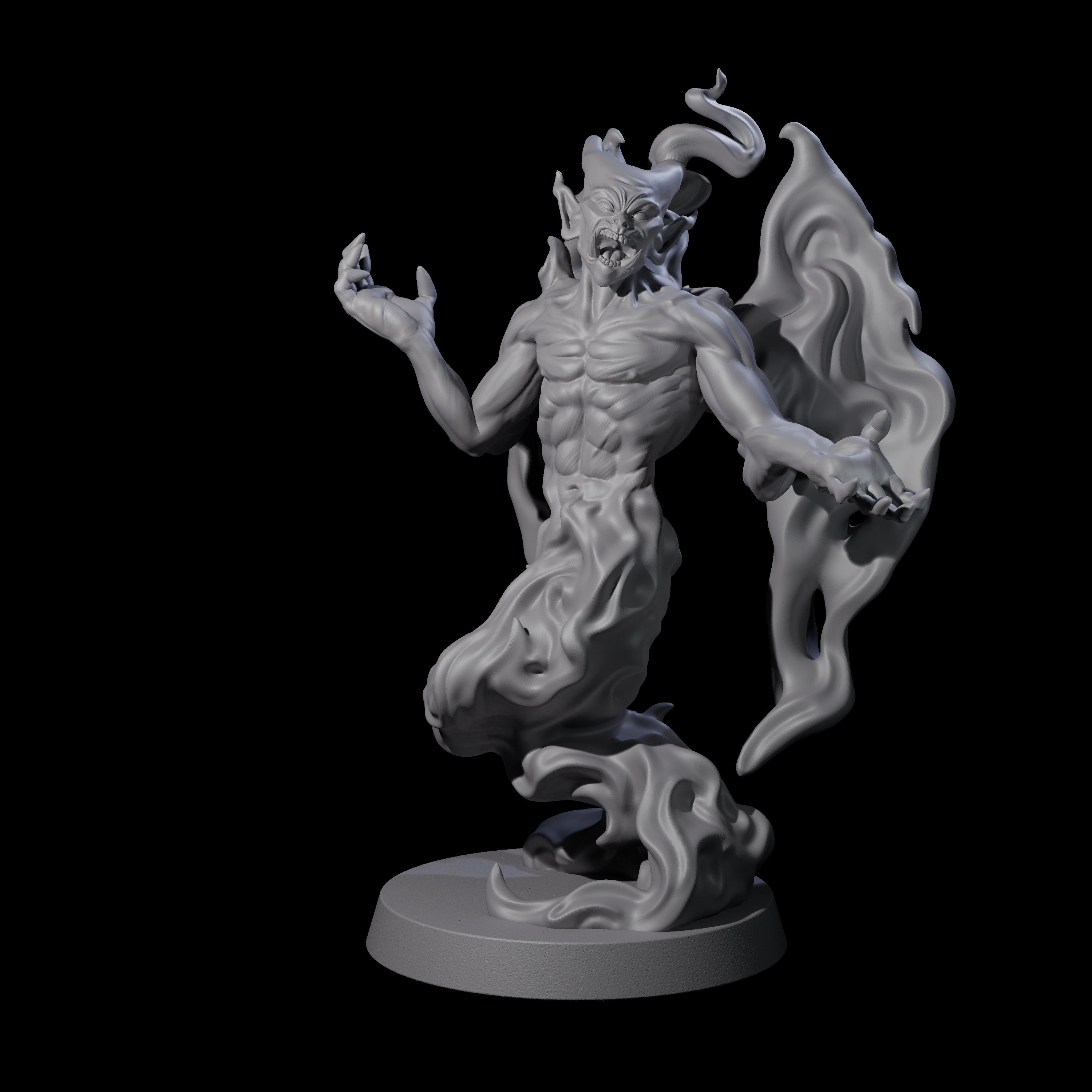 Three Drifting Shadowdemons Miniature for Dungeons and Dragons, Pathfinder or other TTRPGs