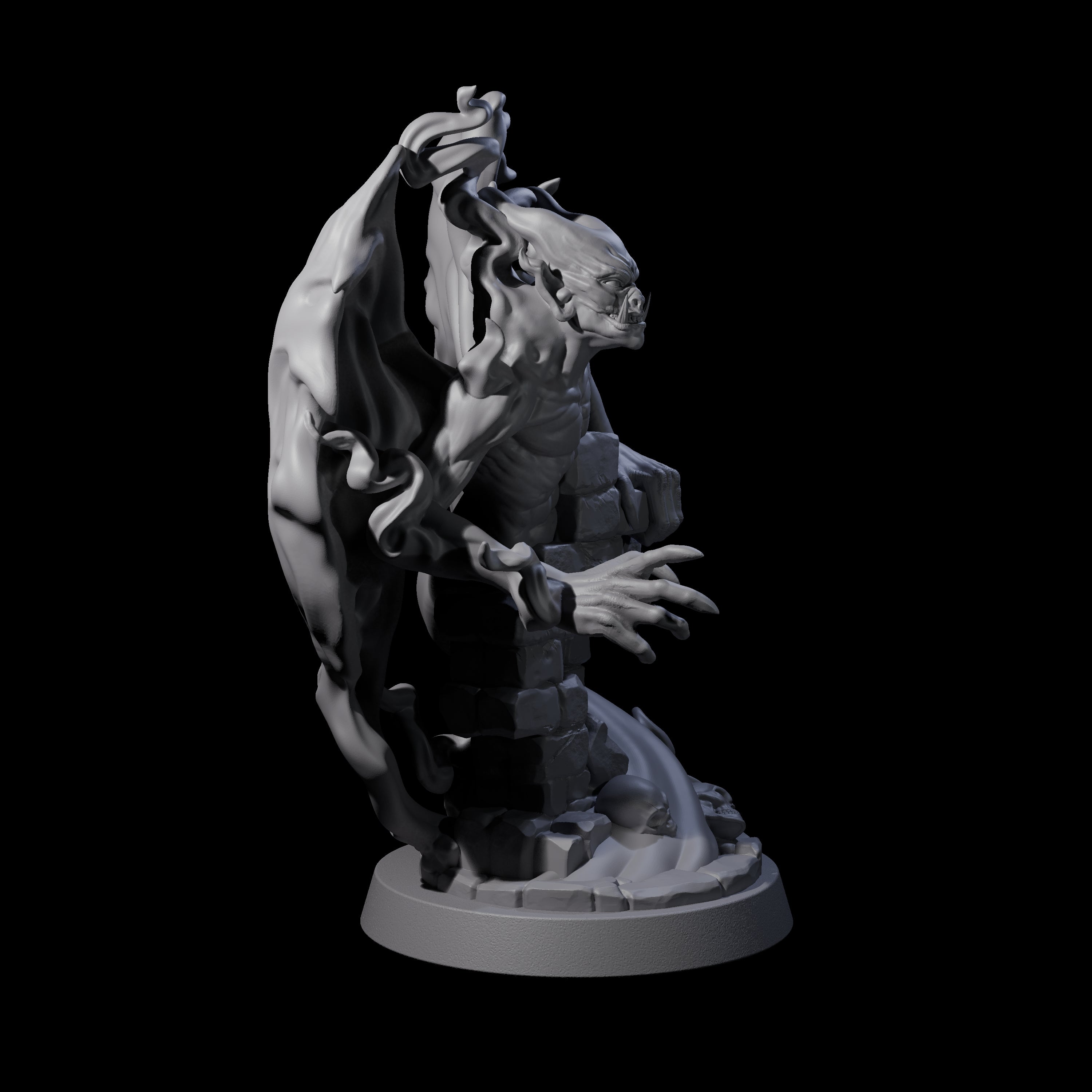 Three Drifting Shadowdemons Miniature for Dungeons and Dragons, Pathfinder or other TTRPGs