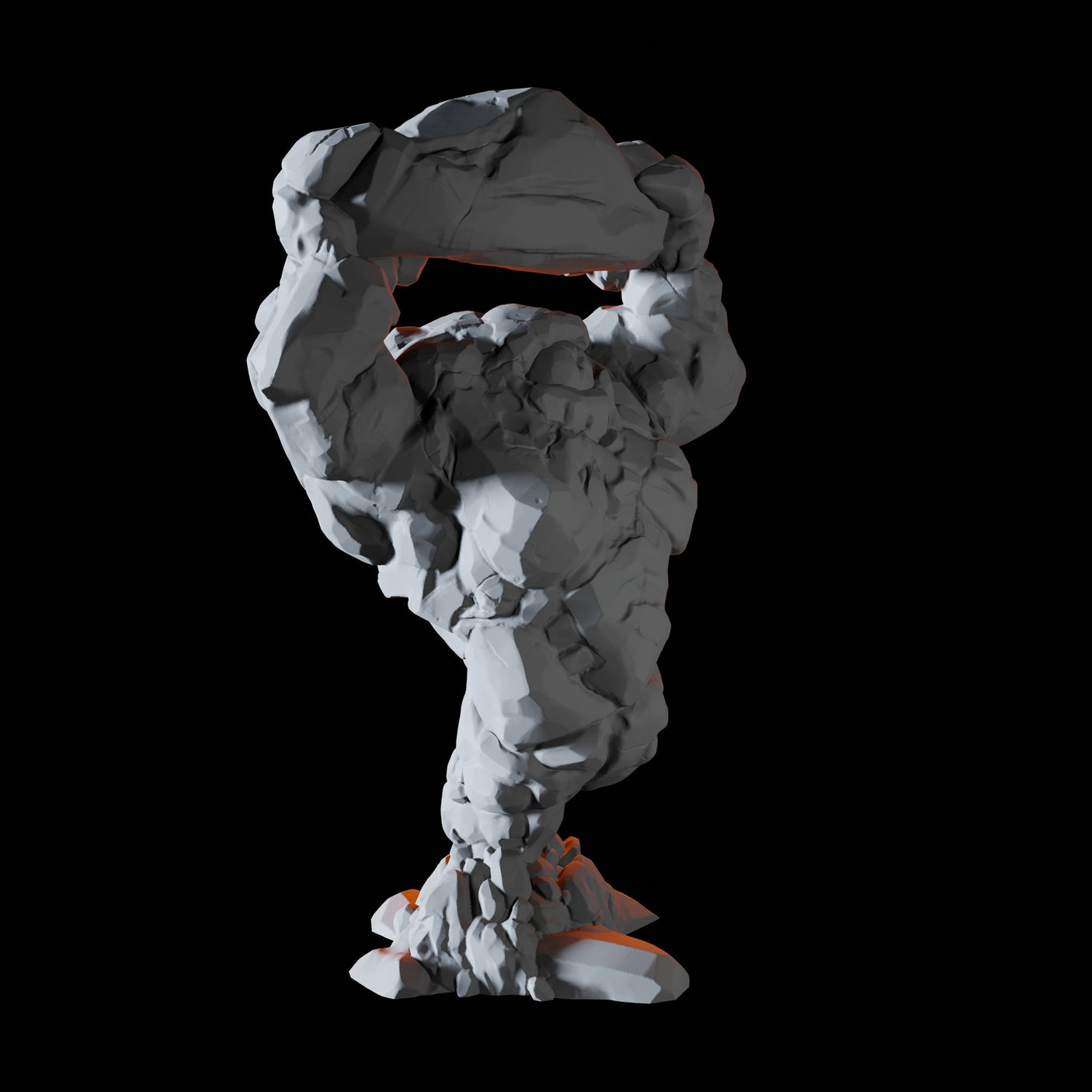 Three Earth Elementals Miniature for Dungeons and Dragons, Pathfinder or other TTRPGs