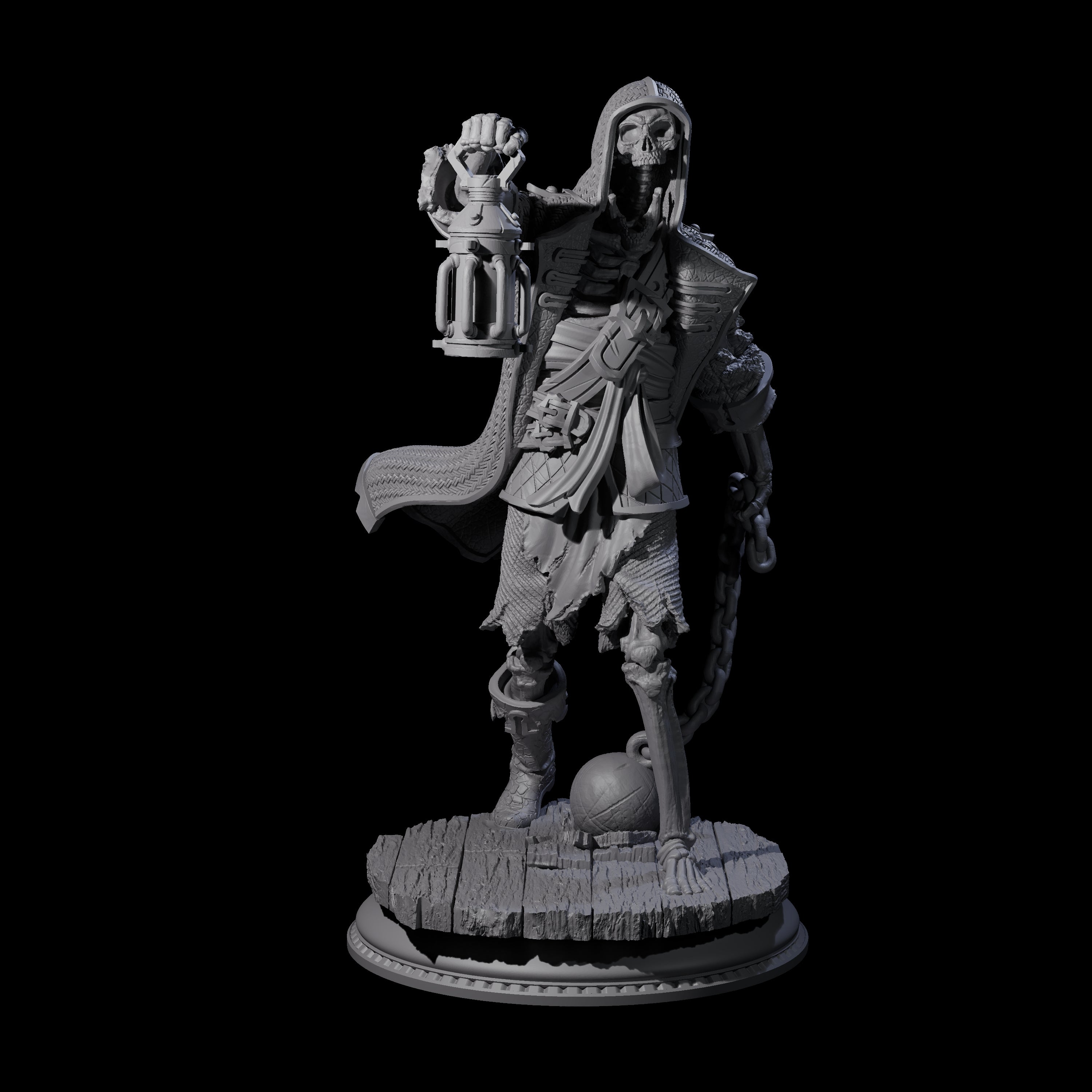 Three Falling Apart Pirate Skeleton Scallywags Miniature for Dungeons and Dragons, Pathfinder or other TTRPGs