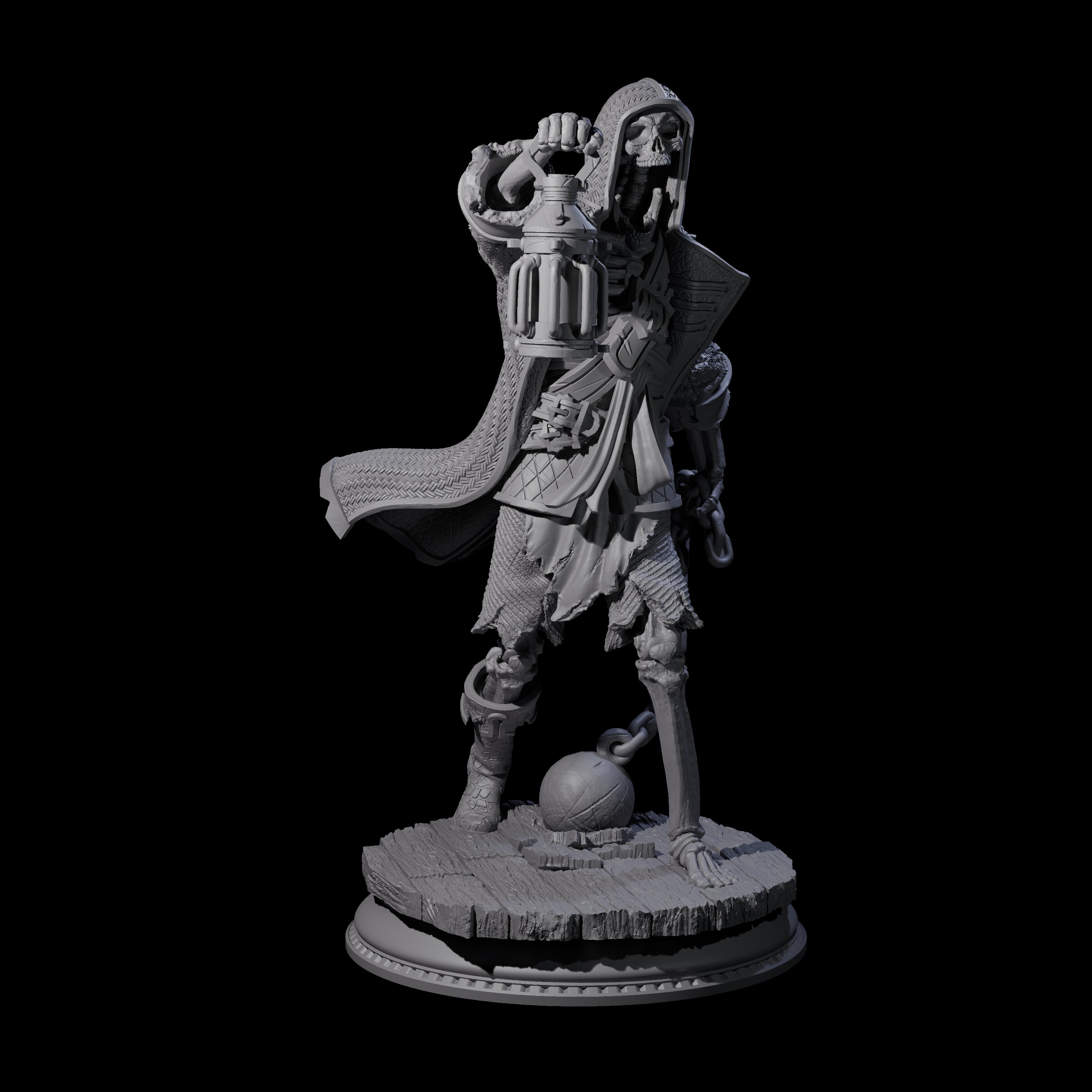 Three Falling Apart Pirate Skeleton Scallywags Miniature for Dungeons and Dragons, Pathfinder or other TTRPGs