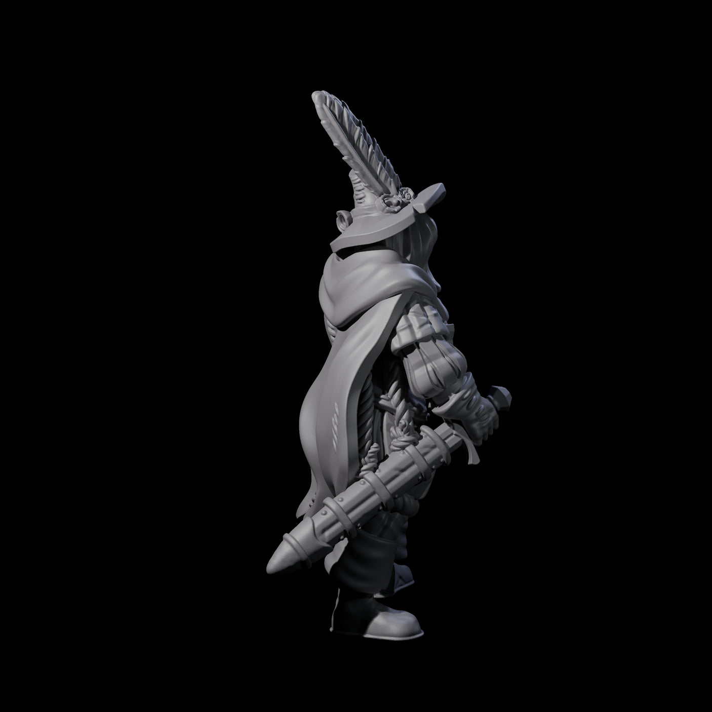 Three Female Inquisition Hunters Miniature for Dungeons and Dragons, Pathfinder or other TTRPGs