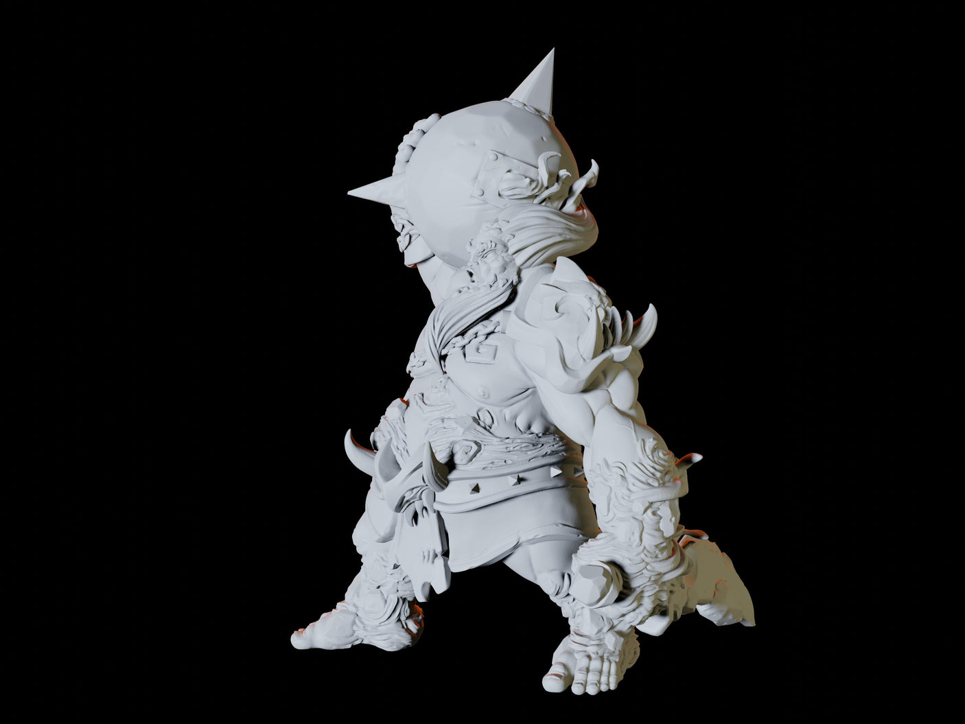 Three Fire Giants Miniature for Dungeons and Dragons, Pathfinder or other TTRPGs