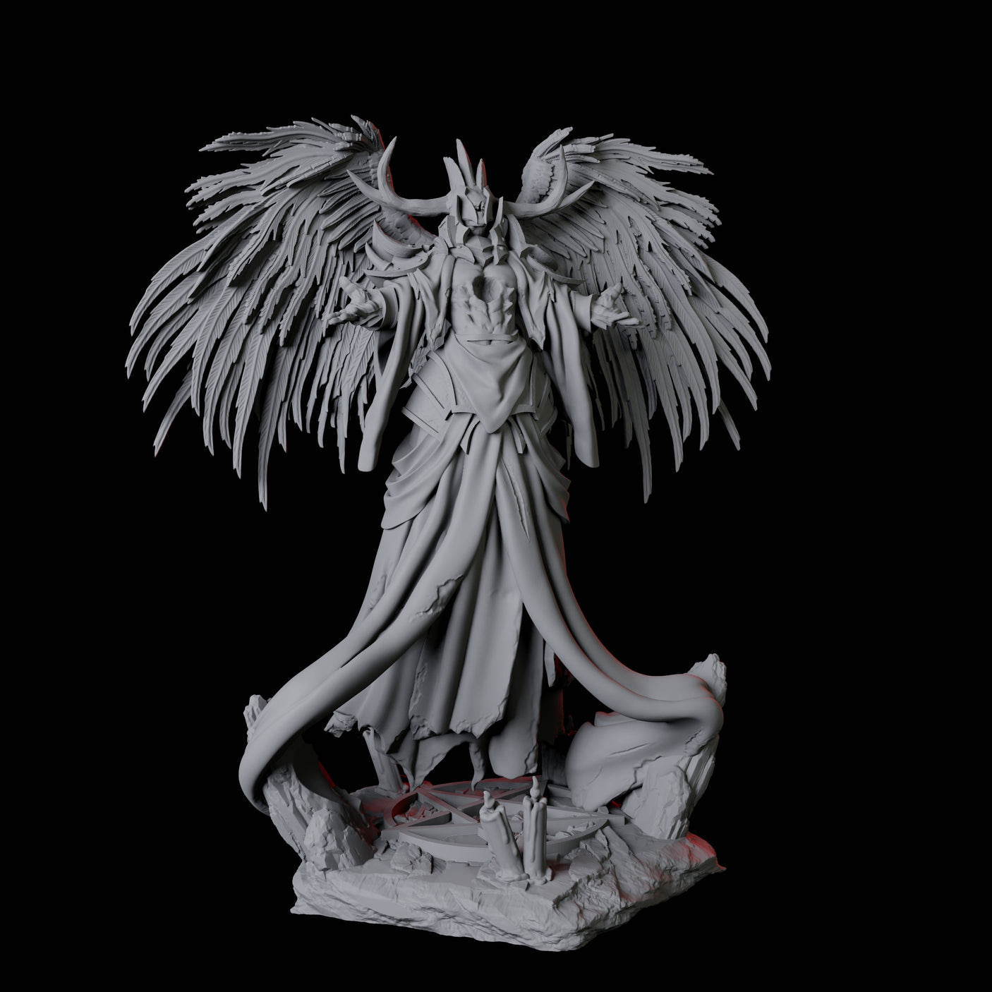Three Floating Executioner Devils Miniature for Dungeons and Dragons, Pathfinder or other TTRPGs