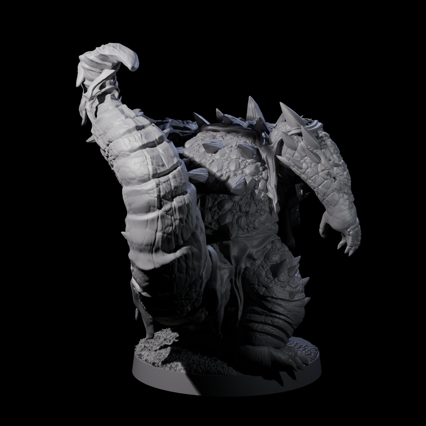 Three Hulking Lizardfolk Brutes Miniature for Dungeons and Dragons, Pathfinder or other TTRPGs