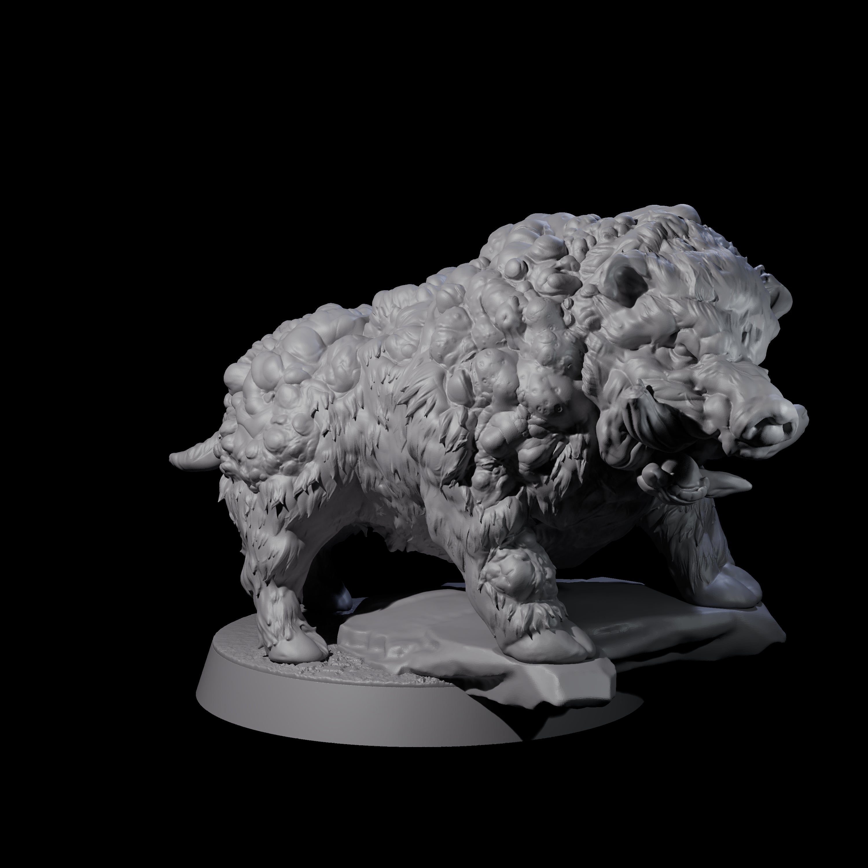 Three Infested Animals Miniature for Dungeons and Dragons, Pathfinder or other TTRPGs