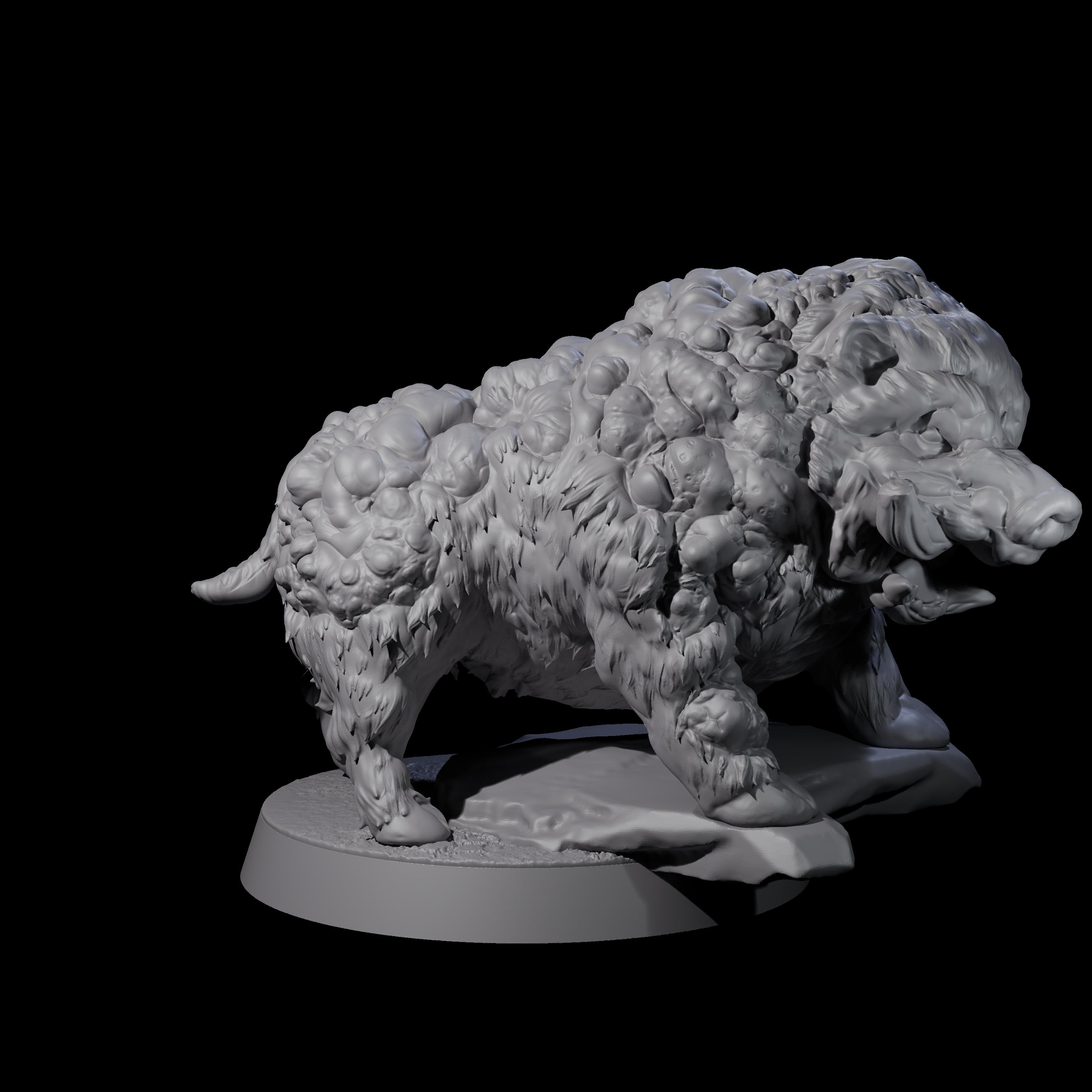 Three Infested Animals Miniature for Dungeons and Dragons, Pathfinder or other TTRPGs