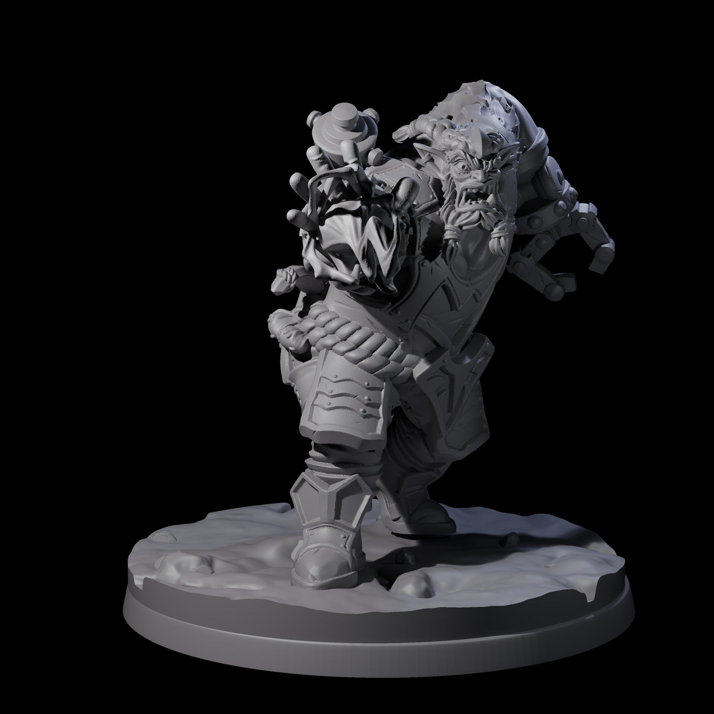 Three Ingenious Orc Artificers Miniature for Dungeons and Dragons, Pathfinder or other TTRPGs
