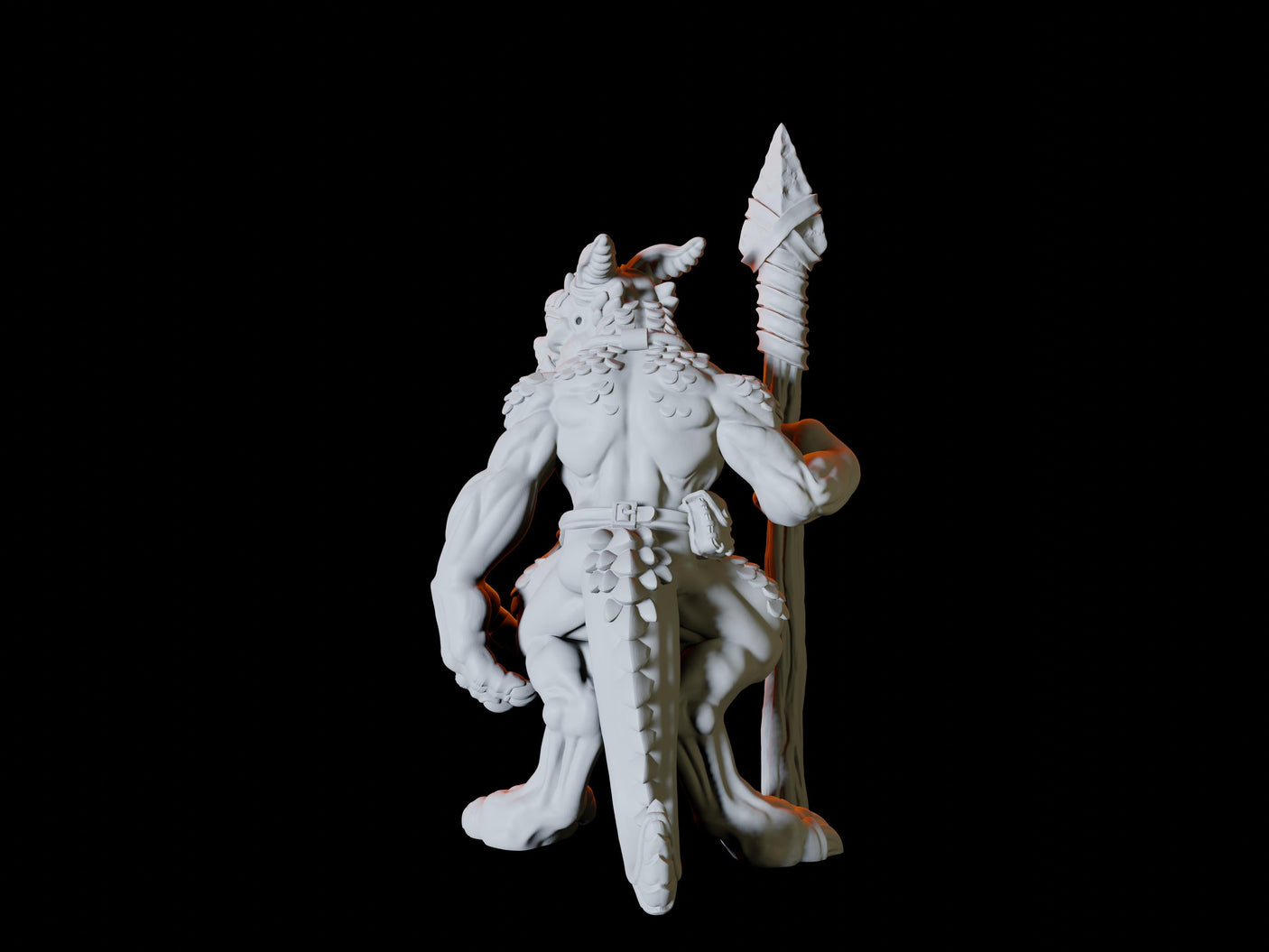 Three Kobold Spearmen Miniature for Dungeons and Dragons, Pathfinder or other TTRPGs