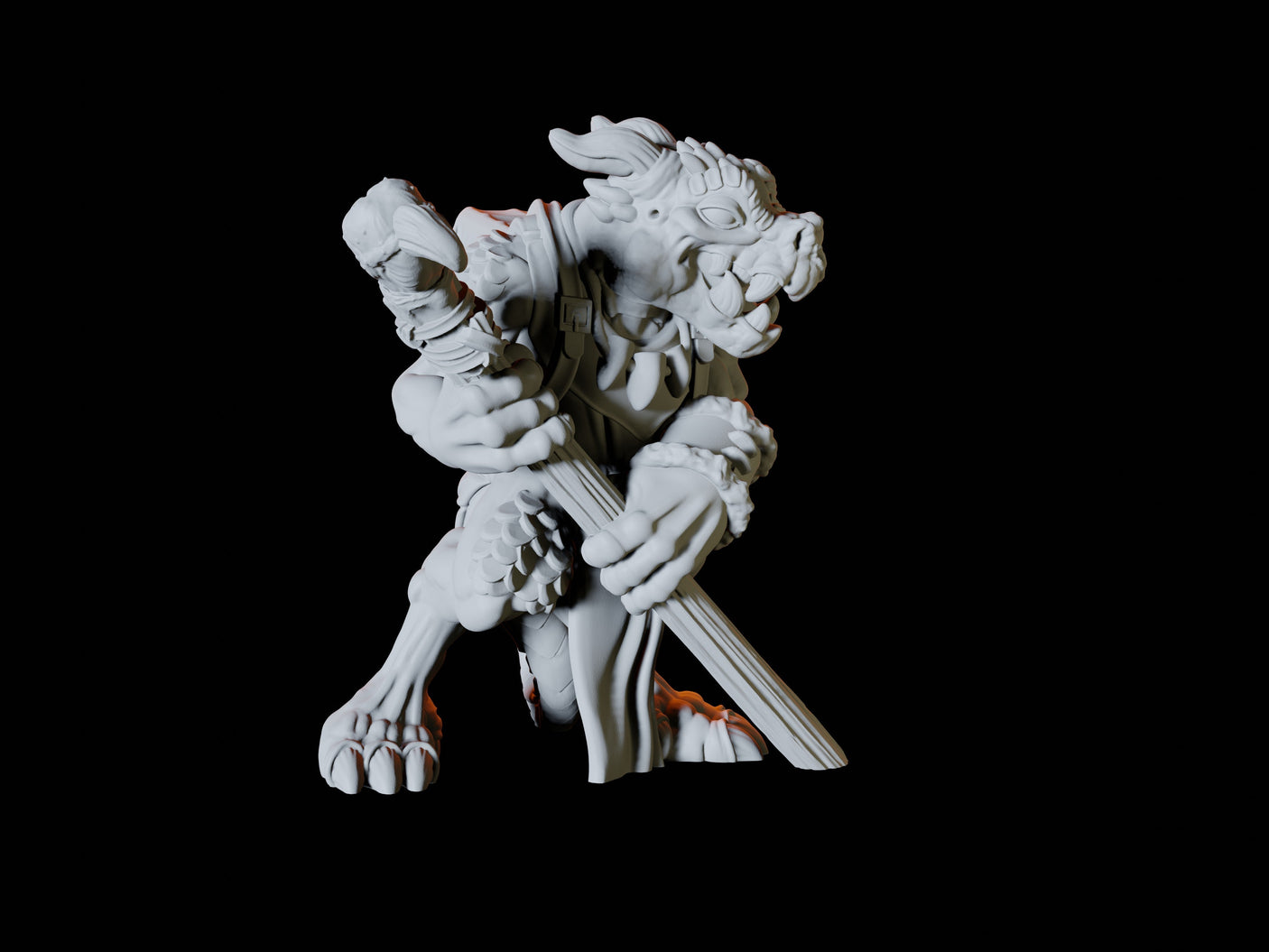 Three Kobold Trappers Miniature for Dungeons and Dragons, Pathfinder or other TTRPGs