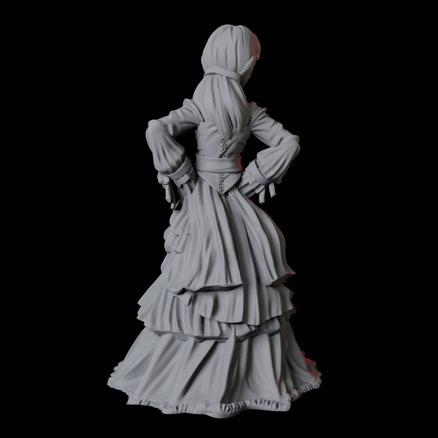 Three Ladies - Masquerade Ball Miniature for Dungeons and Dragons, Pathfinder or other TTRPGs