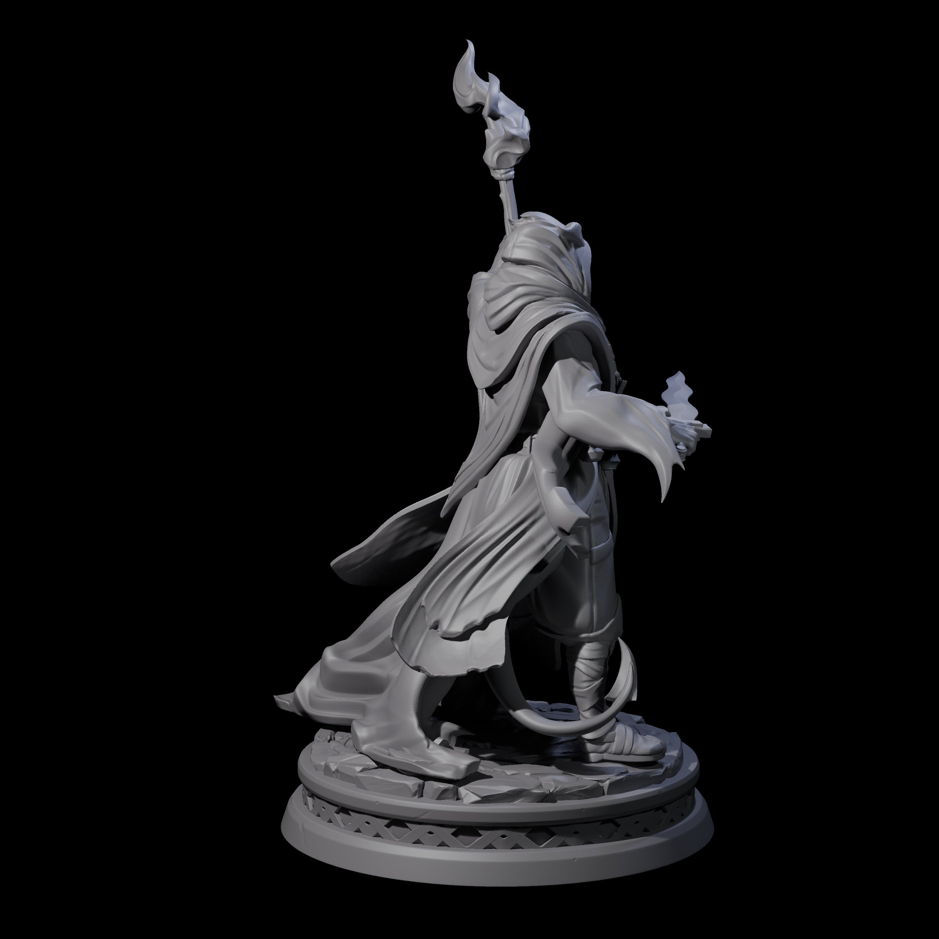 Three Masked Robed Cultists Miniature for Dungeons and Dragons, Pathfinder or other TTRPGs