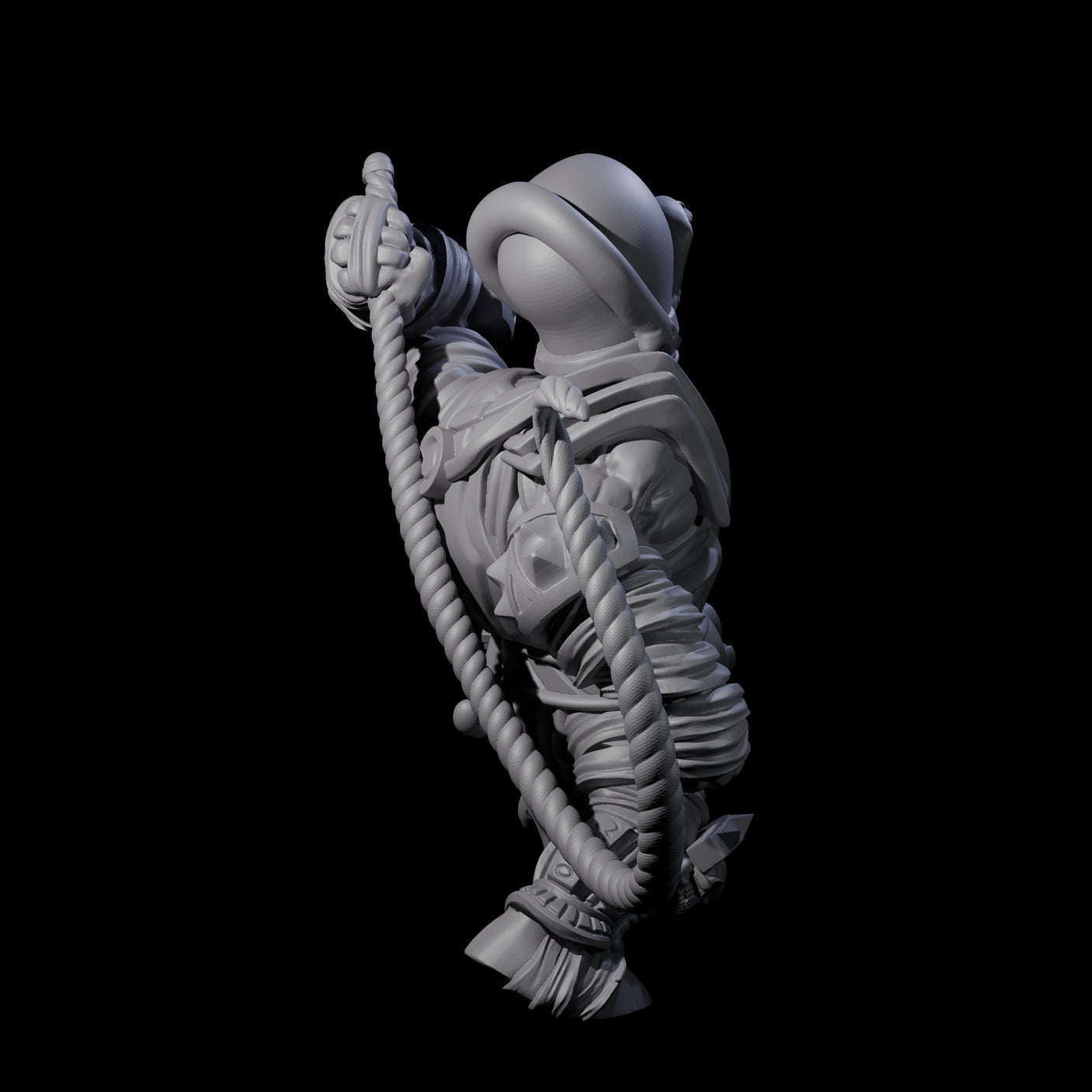 Three Mega Mummys Miniature for Dungeons and Dragons, Pathfinder or other TTRPGs