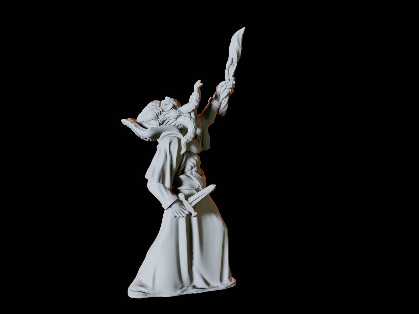 Three Mind Flayers Miniature for Dungeons and Dragons, Pathfinder or other TTRPGs