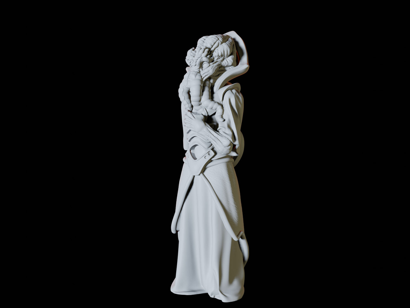Three Mind Flayers Miniature for Dungeons and Dragons, Pathfinder or other TTRPGs