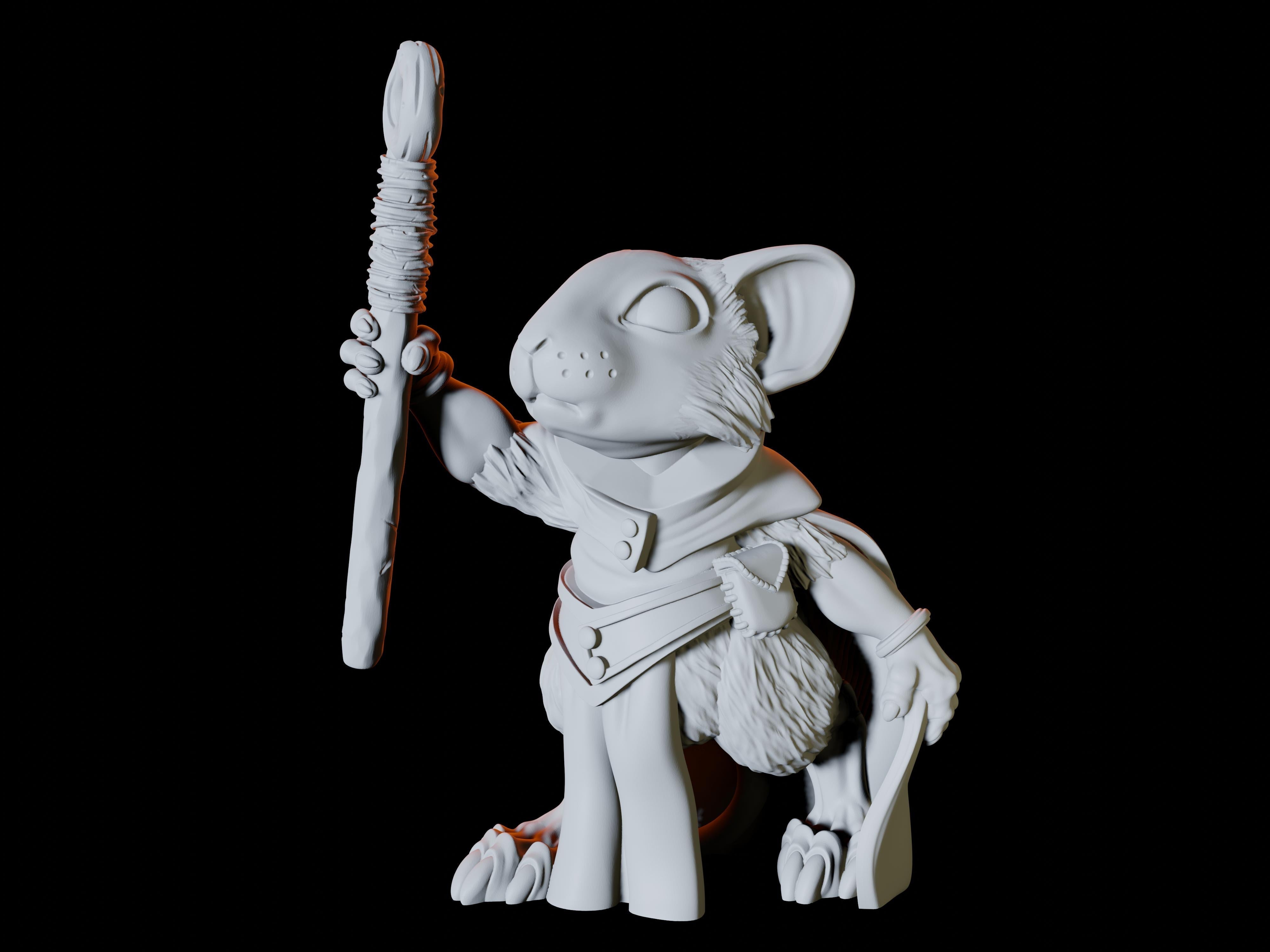 Three Mousling Clerics Miniatures for Dungeons and Dragons - Myth Forged