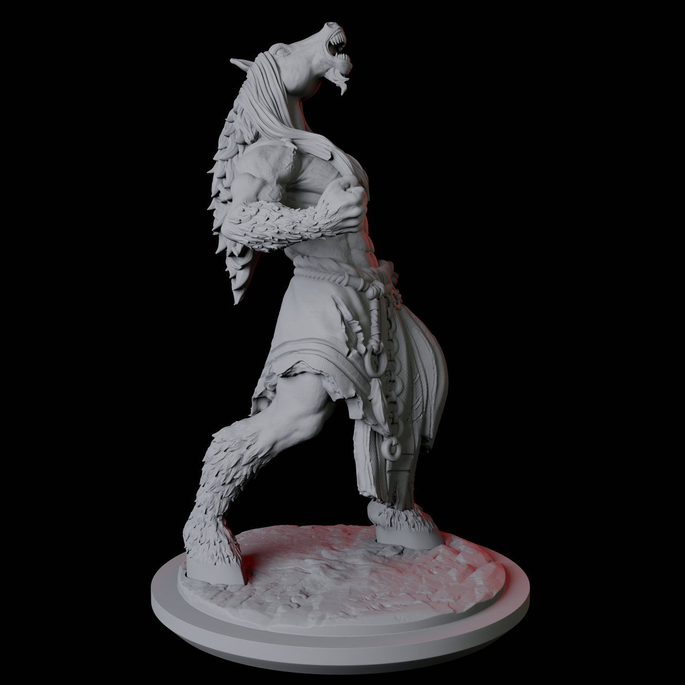 Three Neighing Reverse Centaurs Miniature for Dungeons and Dragons, Pathfinder or other TTRPGs