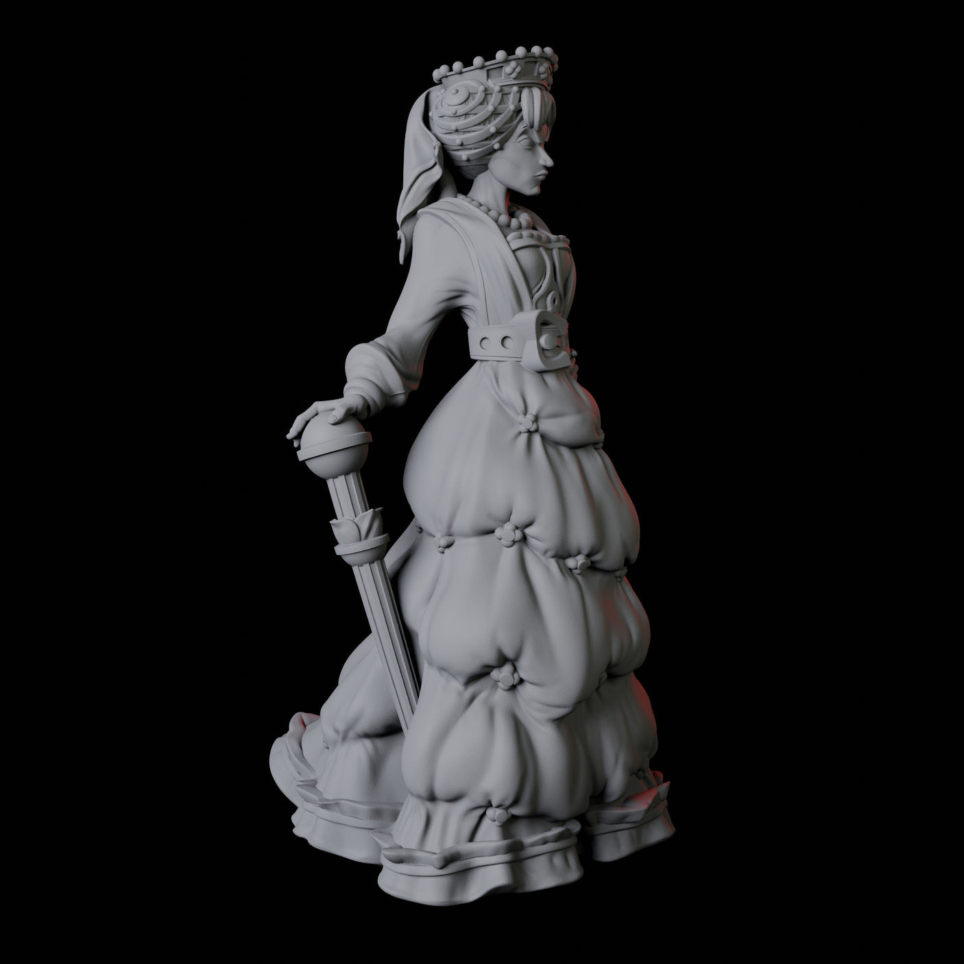 Three Noblewomen Miniature for Dungeons and Dragons, Pathfinder or other TTRPGs