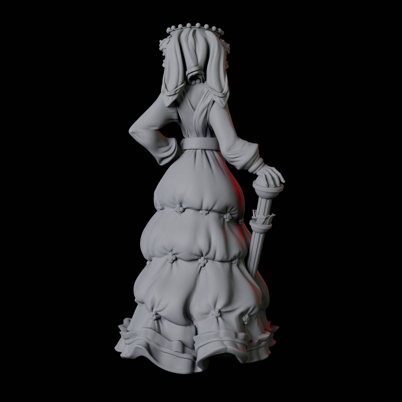 Three Noblewomen Miniature for Dungeons and Dragons, Pathfinder or other TTRPGs