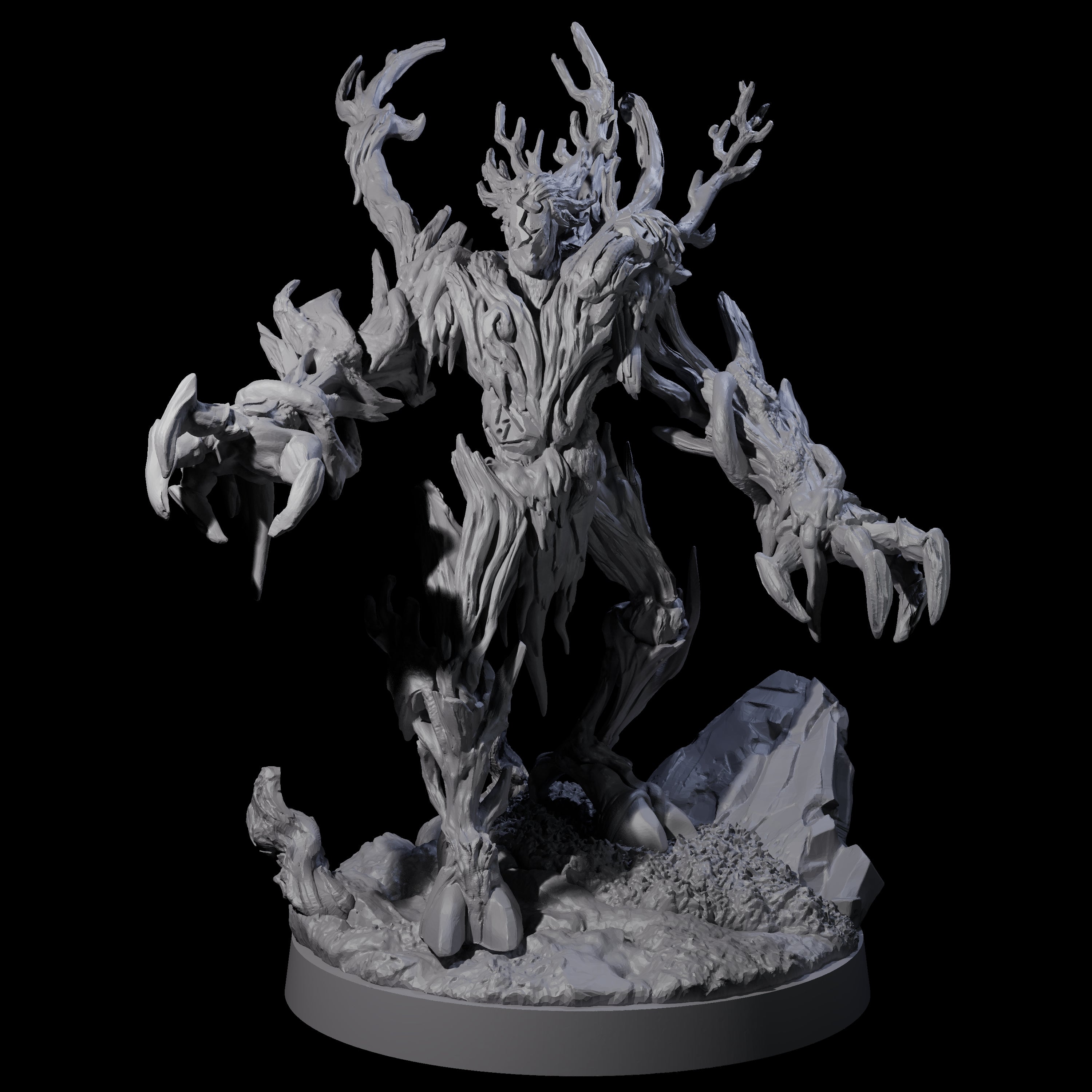 Three Proud Treant Protectors Miniature for Dungeons and Dragons, Pathfinder or other TTRPGs