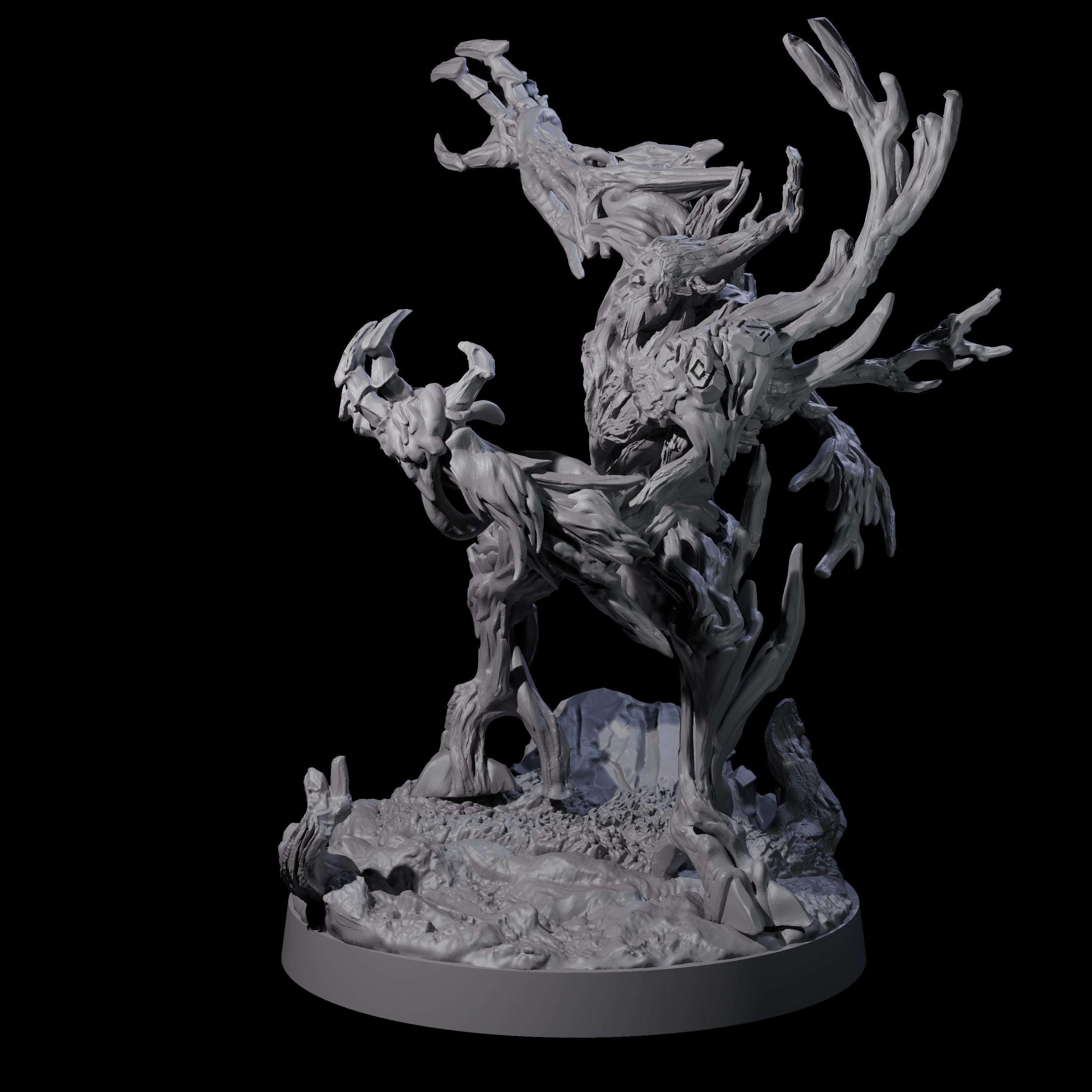 Three Proud Treant Protectors Miniature for Dungeons and Dragons, Pathfinder or other TTRPGs