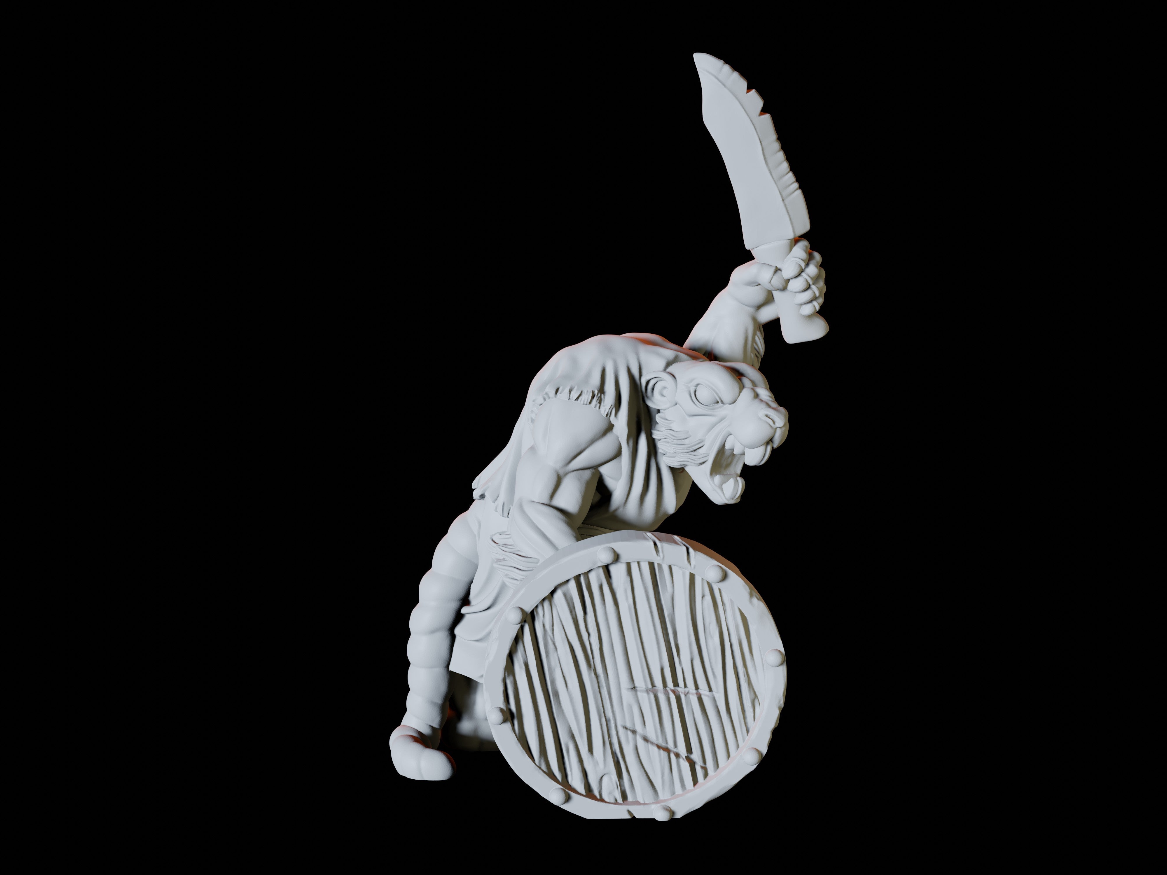 Three Ratfolk Warriors Miniatures for Dungeons and Dragons - Myth Forged