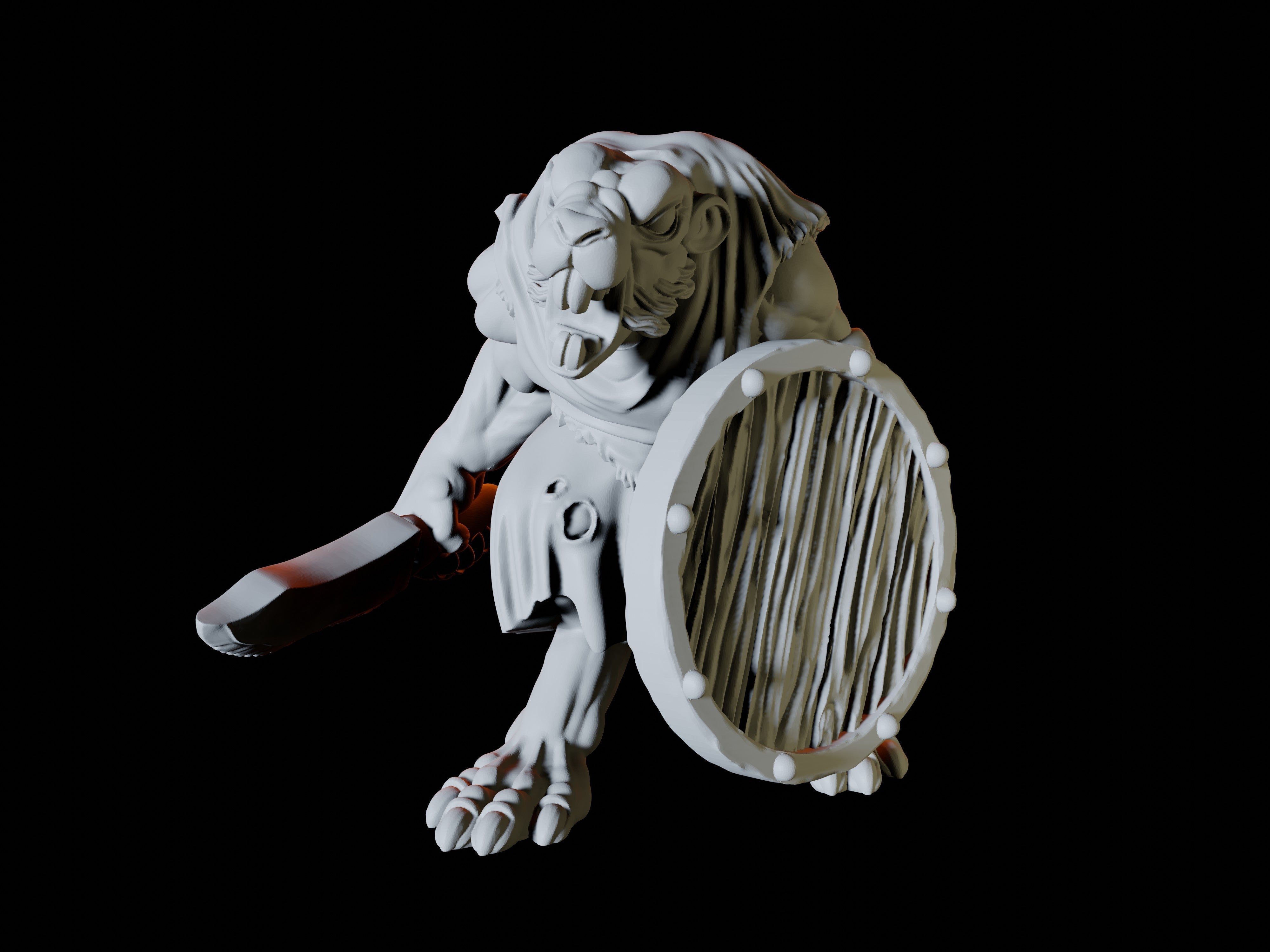 Three Ratfolk Warriors Miniatures for Dungeons and Dragons - Myth Forged