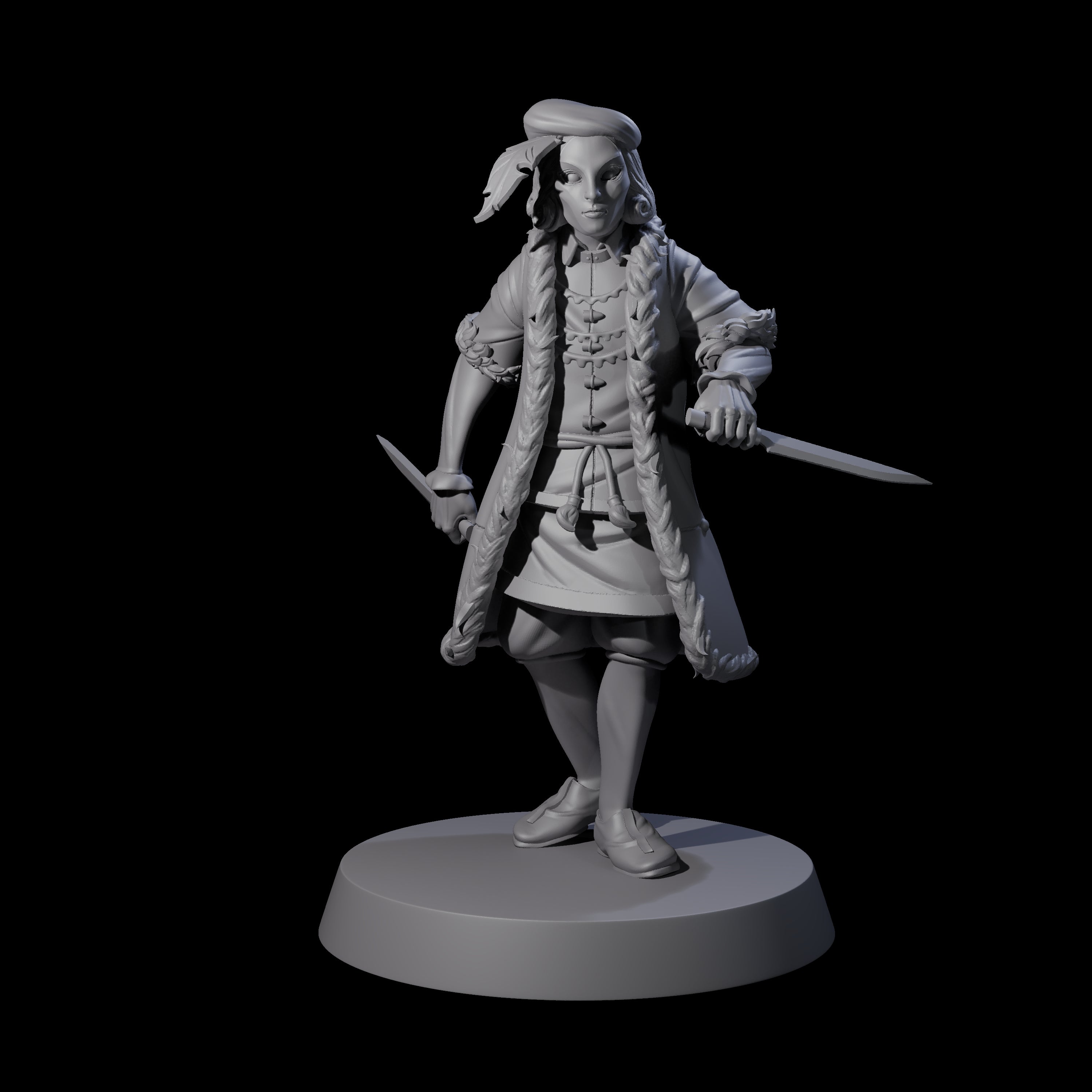 Three Rebellious Masked Citizens Miniature for Dungeons and Dragons, Pathfinder or other TTRPGs