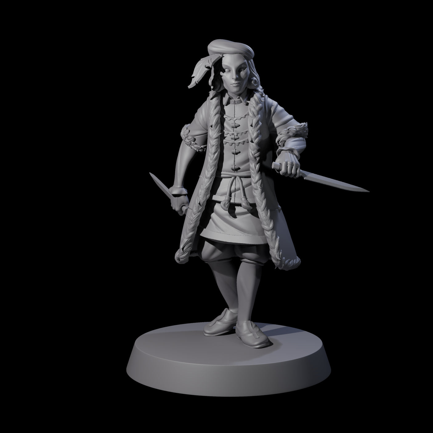 Three Rebellious Masked Citizens Miniature for Dungeons and Dragons, Pathfinder or other TTRPGs