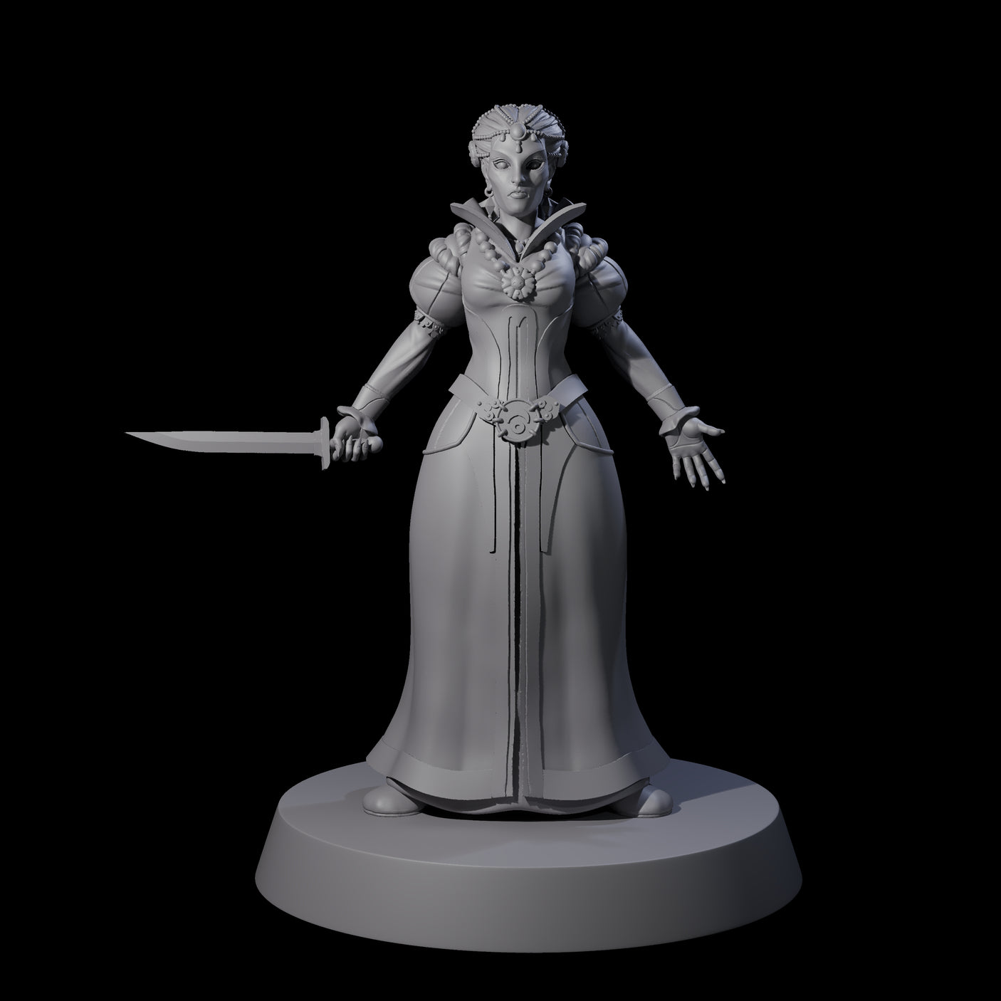 Three Rebellious Masked Citizens Miniature for Dungeons and Dragons, Pathfinder or other TTRPGs