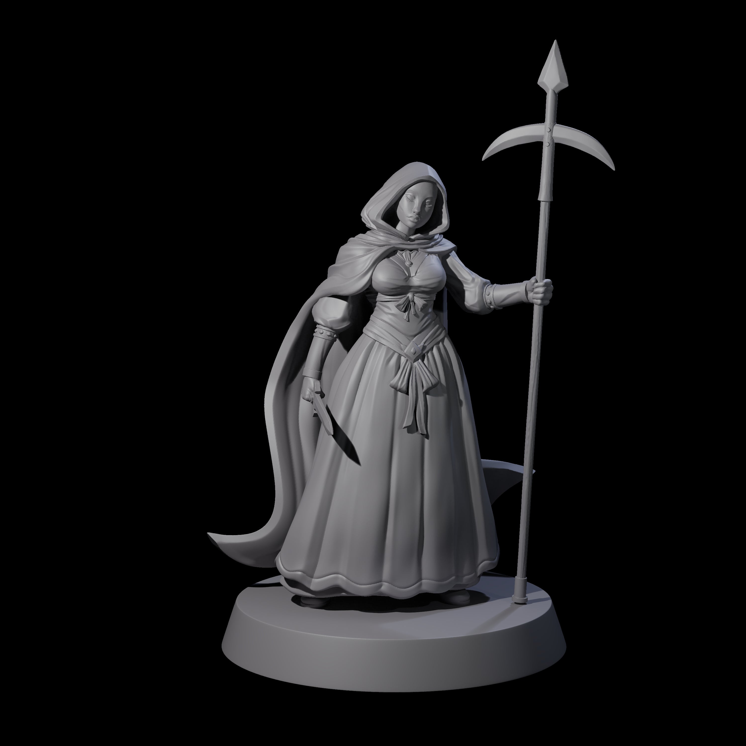 Three Rebellious Masked Citizens Miniature for Dungeons and Dragons, Pathfinder or other TTRPGs