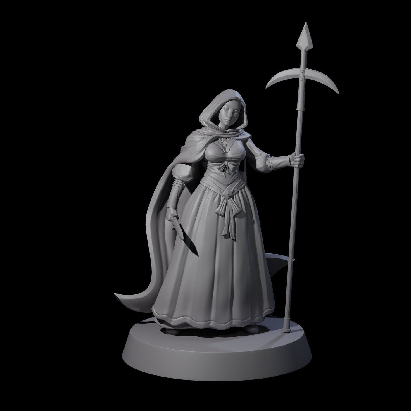 Three Rebellious Masked Citizens Miniature for Dungeons and Dragons, Pathfinder or other TTRPGs