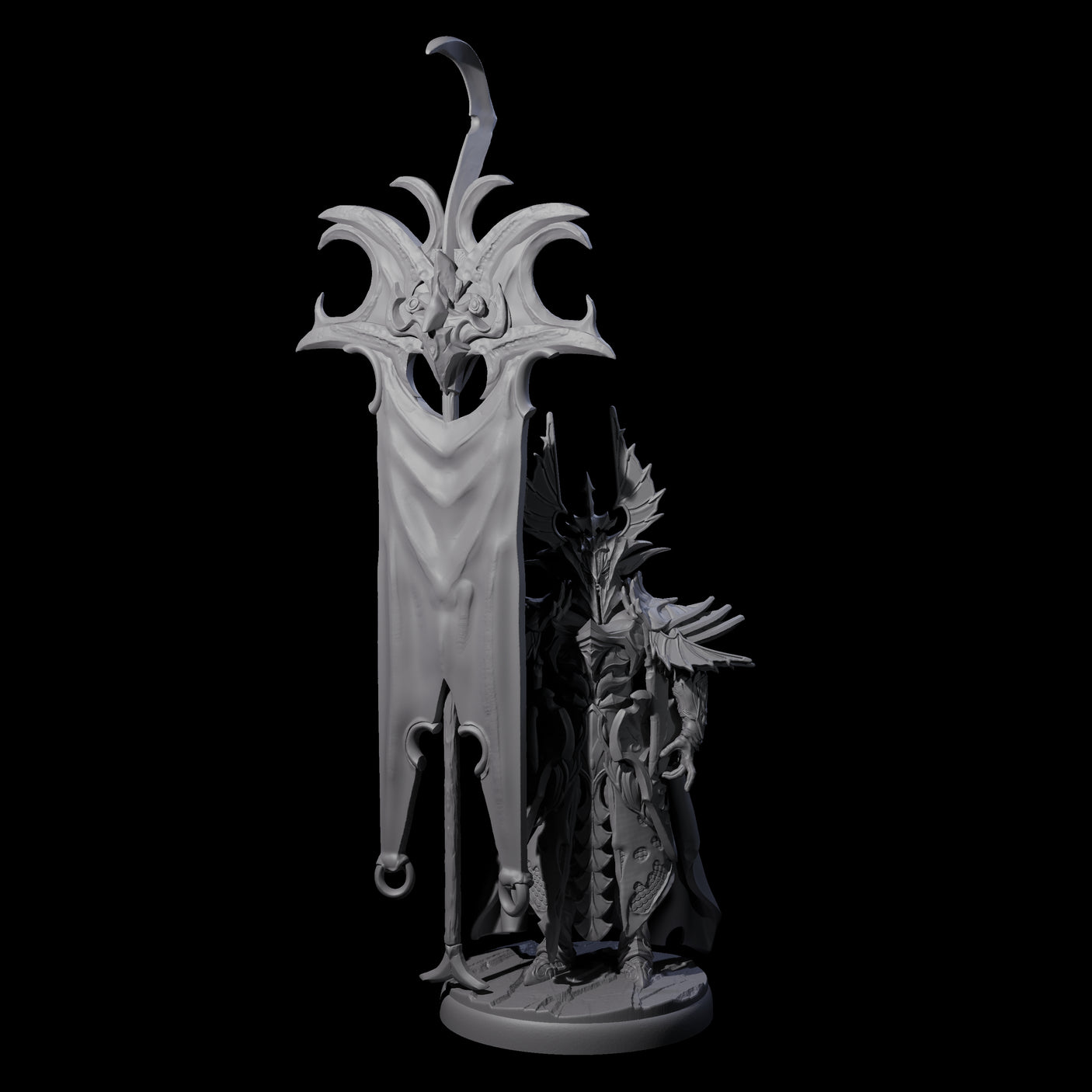 Three Righteous Bannermen Miniature for Dungeons and Dragons, Pathfinder or other TTRPGs