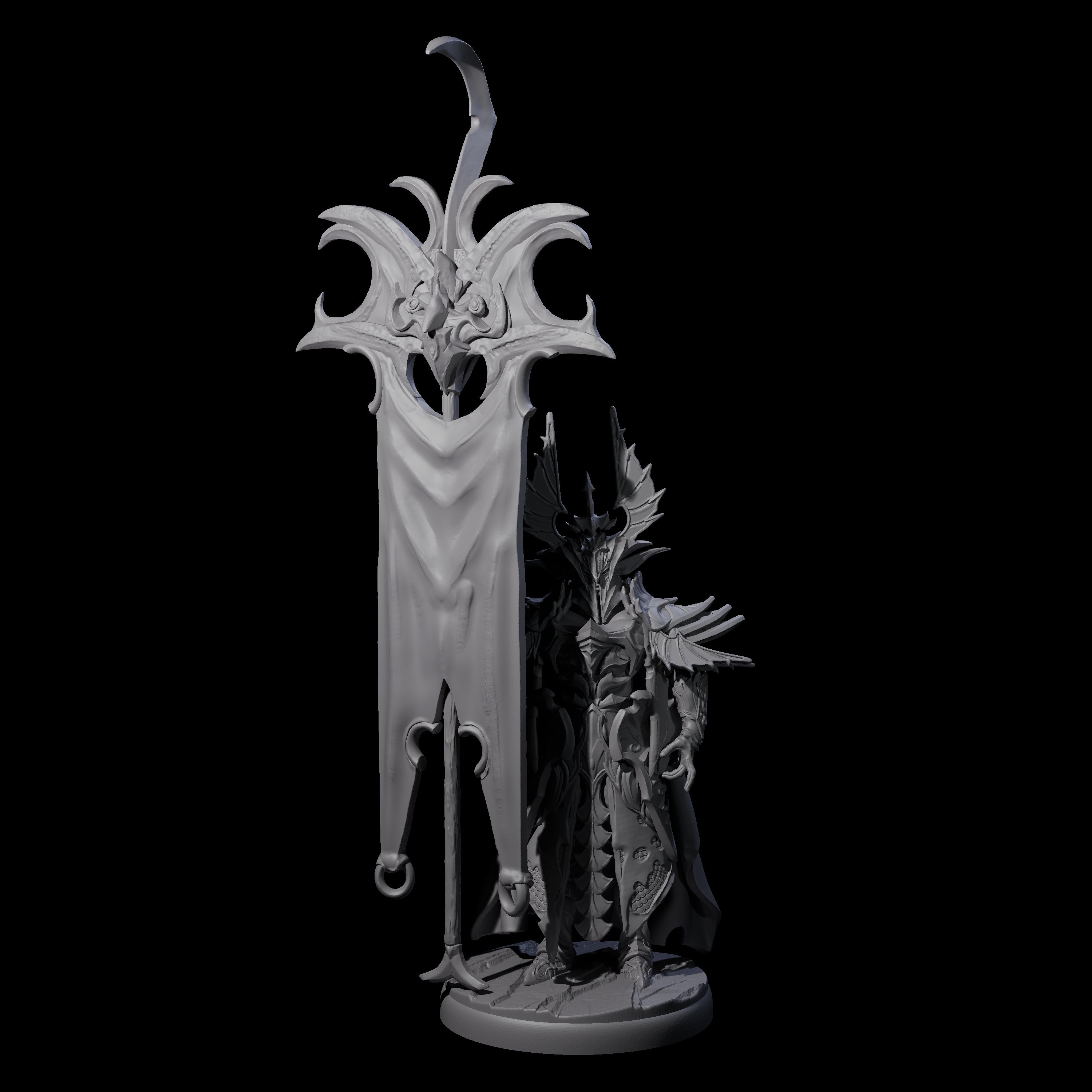 Three Righteous Bannermen Miniature for Dungeons and Dragons, Pathfinder or other TTRPGs