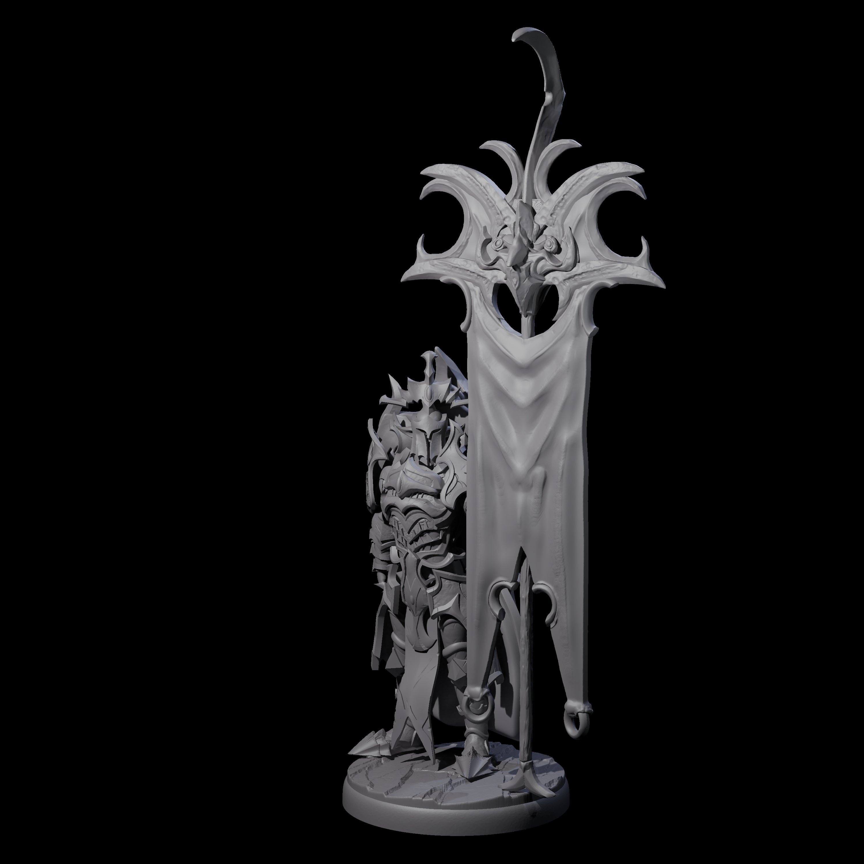 Three Righteous Bannermen Miniature for Dungeons and Dragons, Pathfinder or other TTRPGs