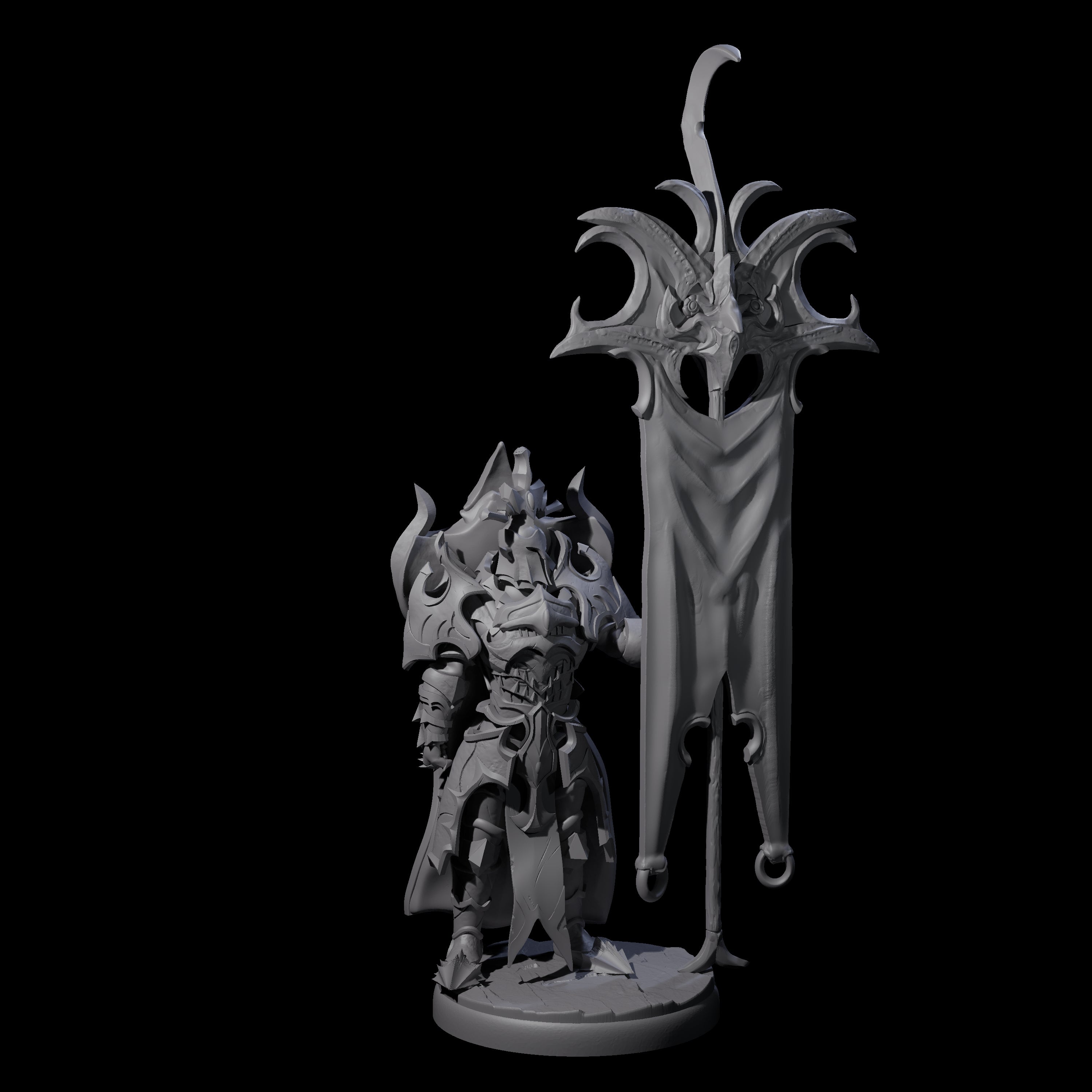 Three Righteous Bannermen Miniature for Dungeons and Dragons, Pathfinder or other TTRPGs