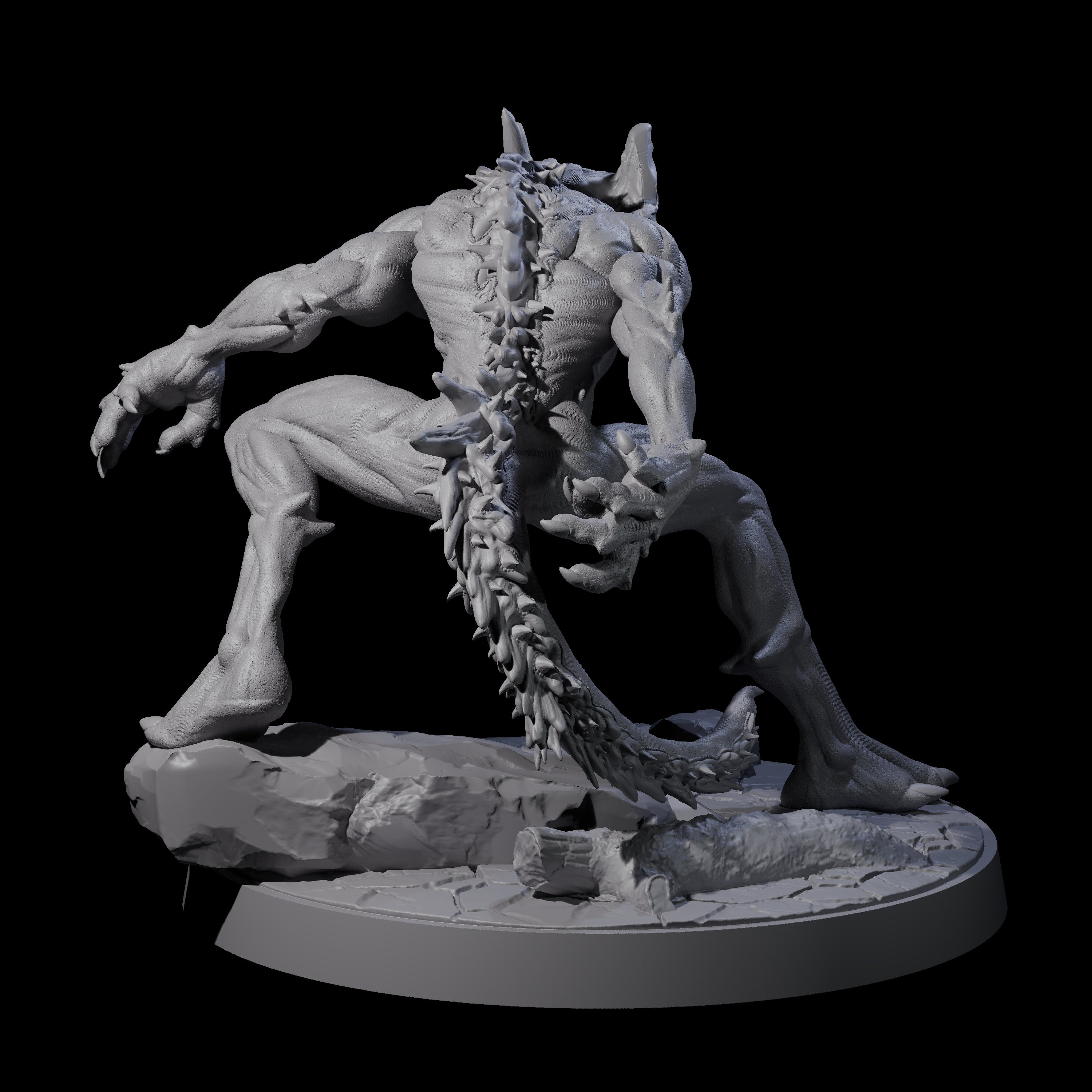 Three Shadowy Barghests Miniature for Dungeons and Dragons, Pathfinder or other TTRPGs