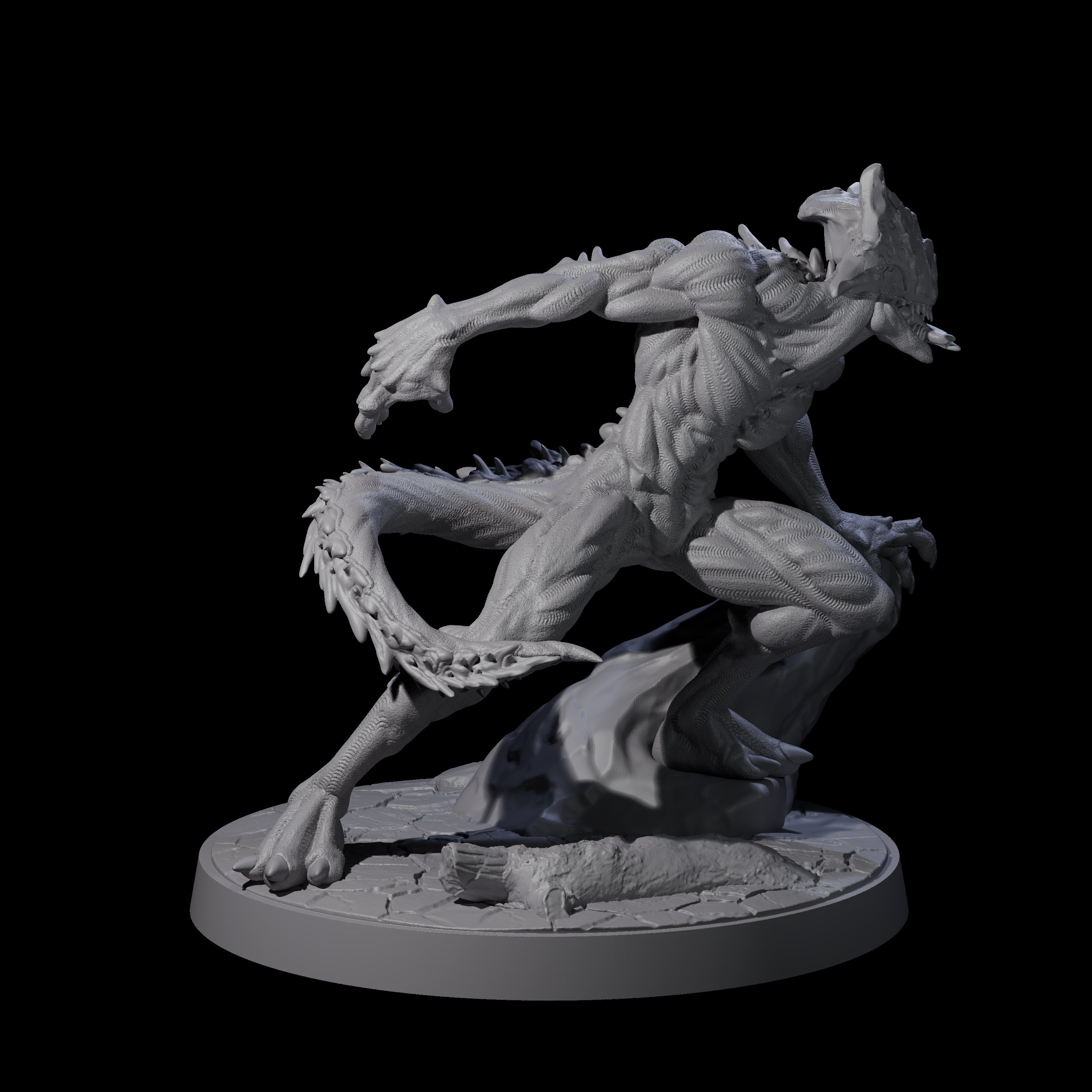 Three Shadowy Barghests Miniature for Dungeons and Dragons, Pathfinder or other TTRPGs