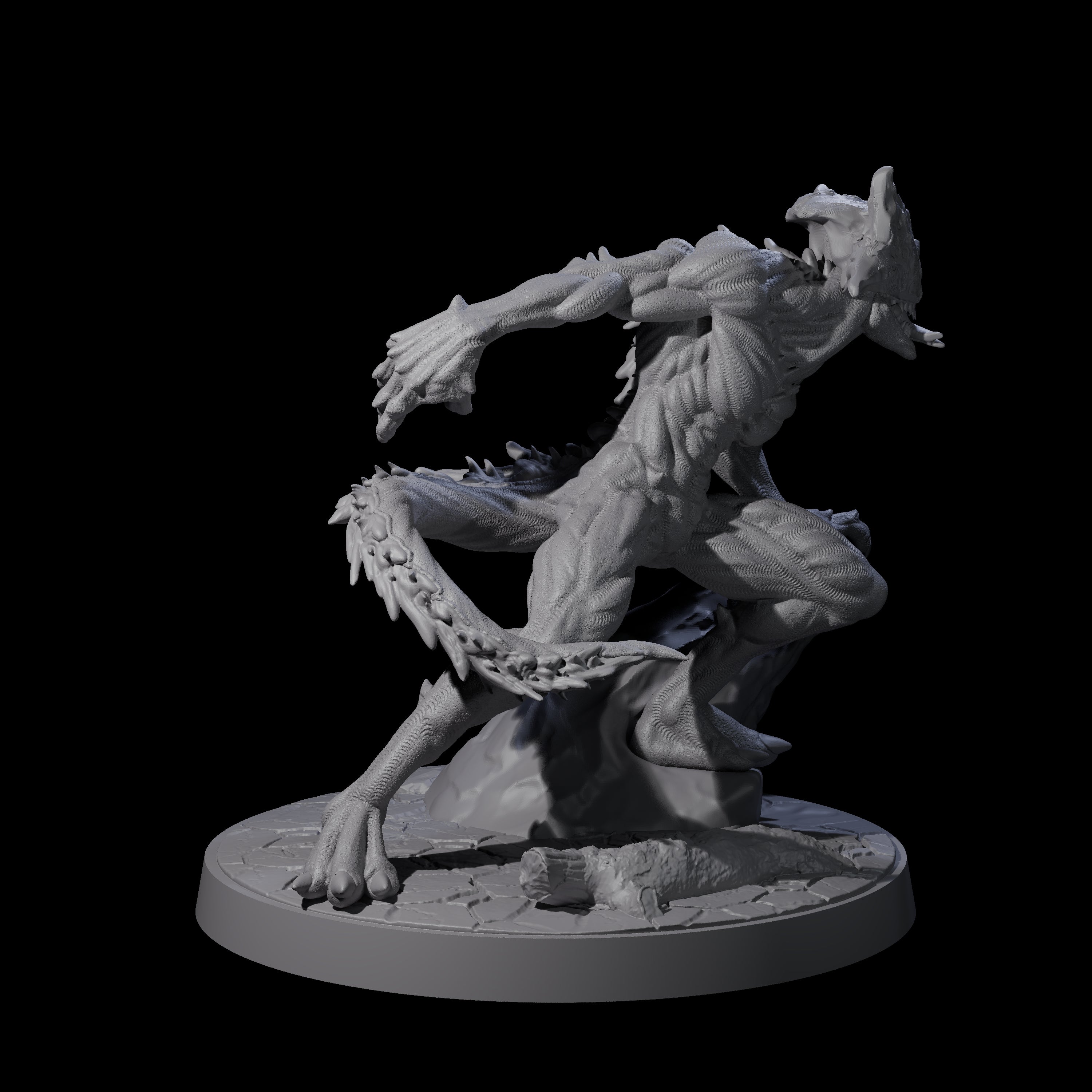 Three Shadowy Barghests Miniature for Dungeons and Dragons, Pathfinder or other TTRPGs