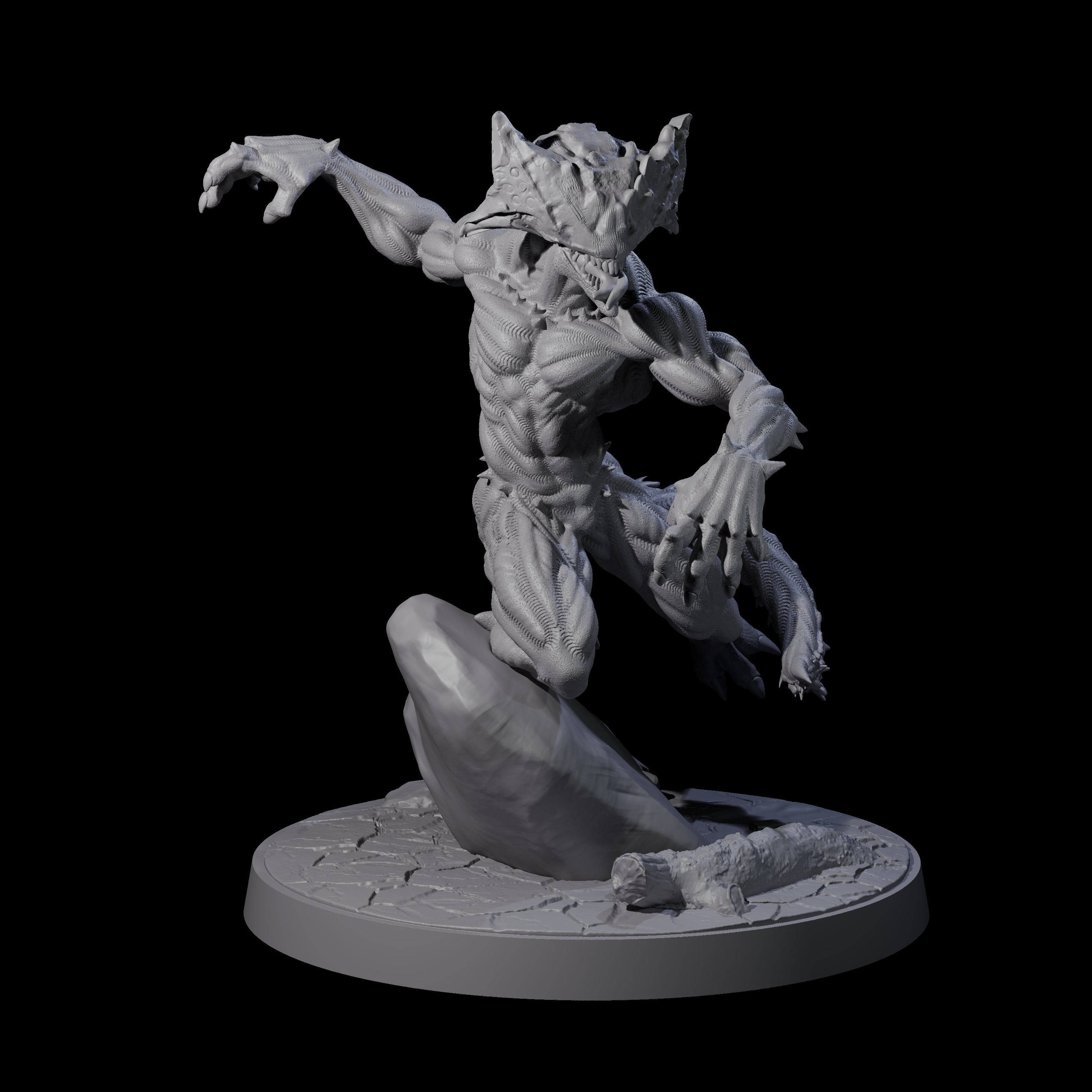 Three Shadowy Barghests Miniature for Dungeons and Dragons, Pathfinder or other TTRPGs