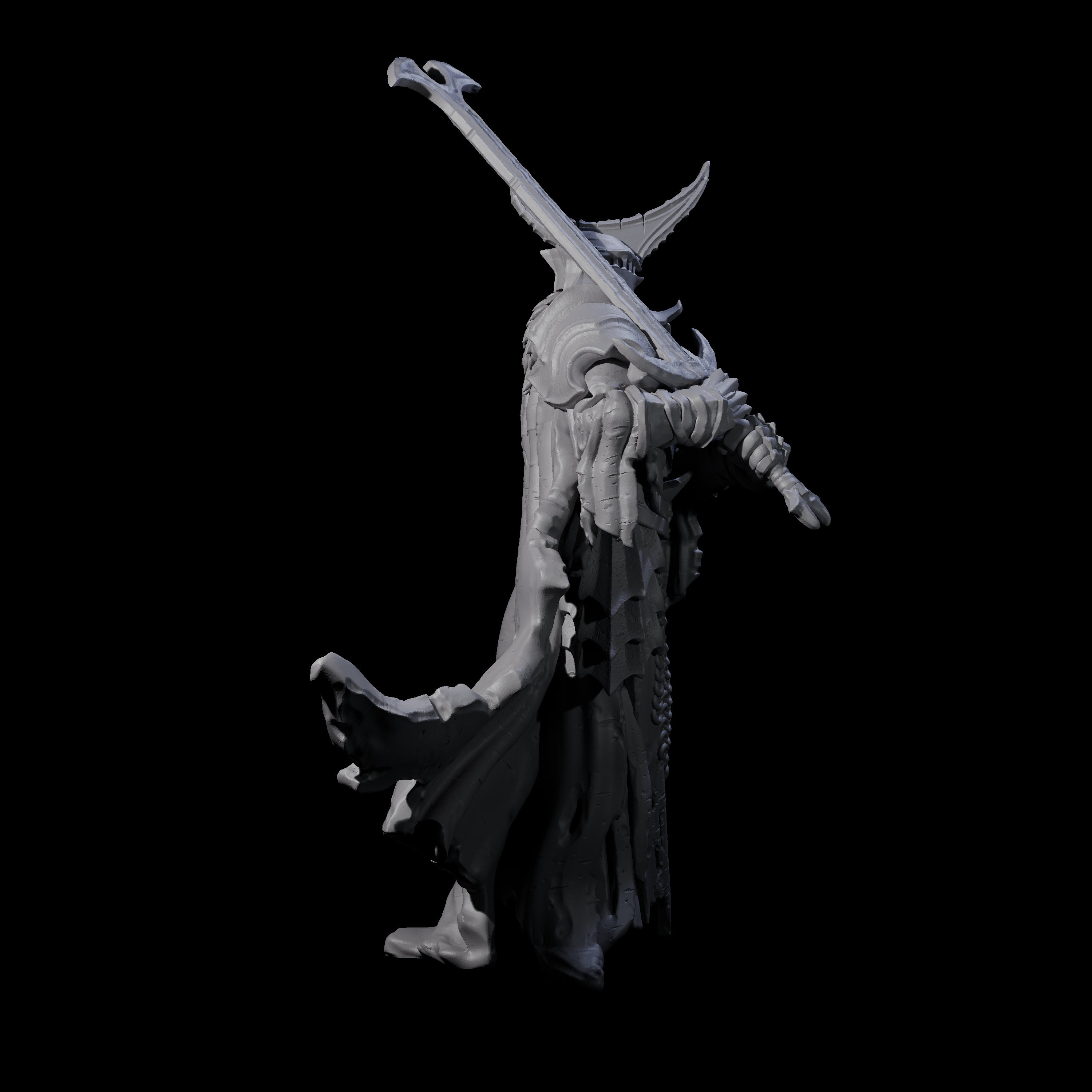 Three Sinister Graveknights Miniature for Dungeons and Dragons, Pathfinder or other TTRPGs