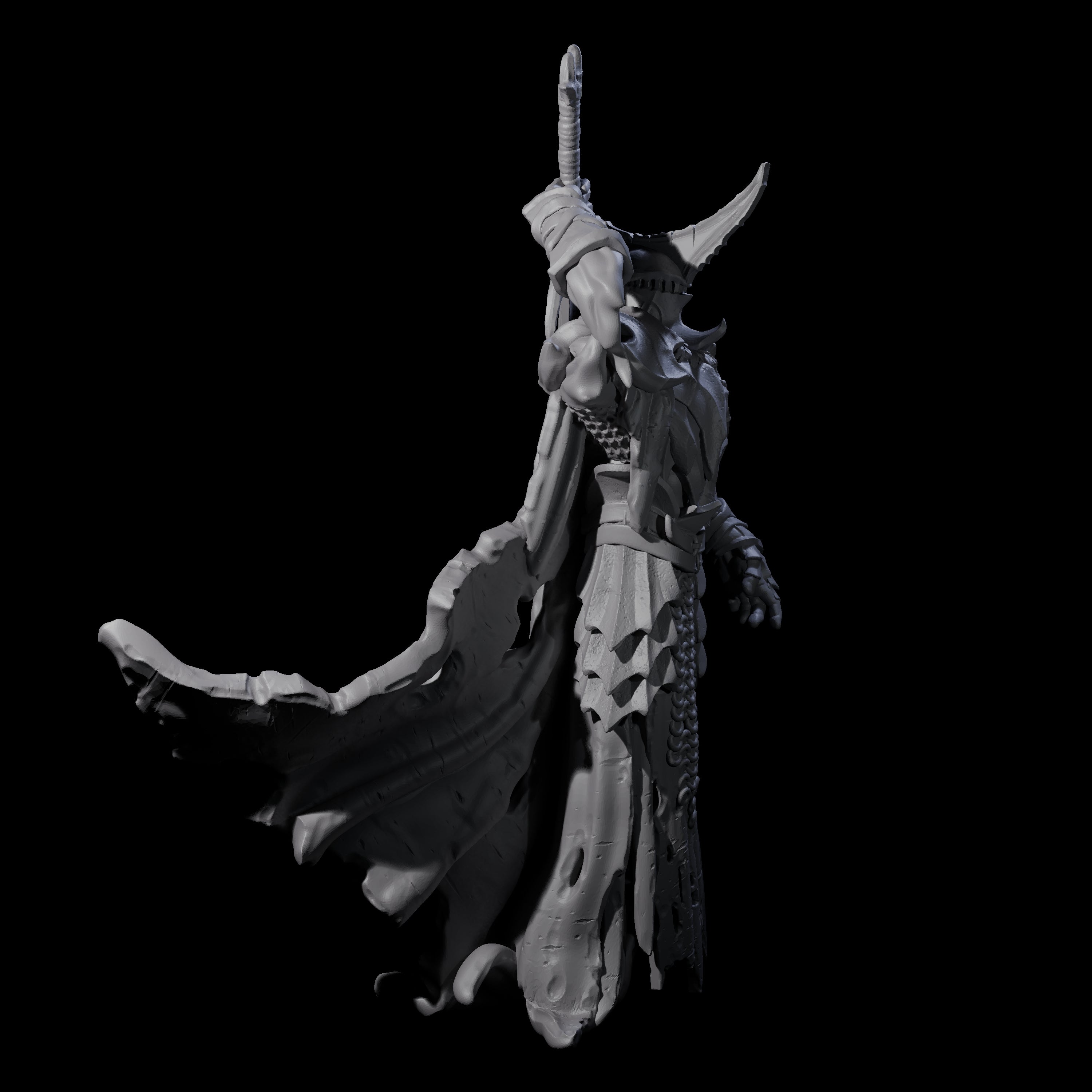 Three Sinister Graveknights Miniature for Dungeons and Dragons, Pathfinder or other TTRPGs