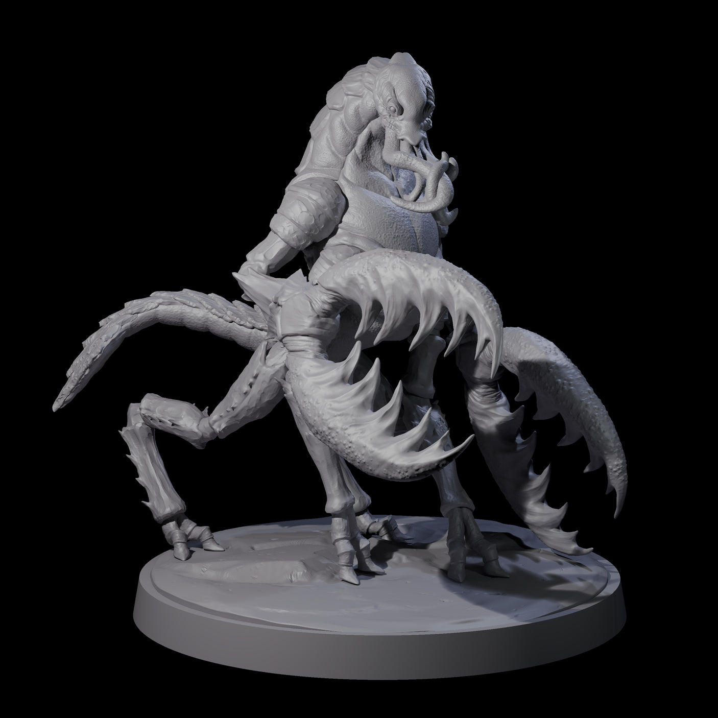 Three Slobbering Chuuls Miniature for Dungeons and Dragons, Pathfinder or other TTRPGs