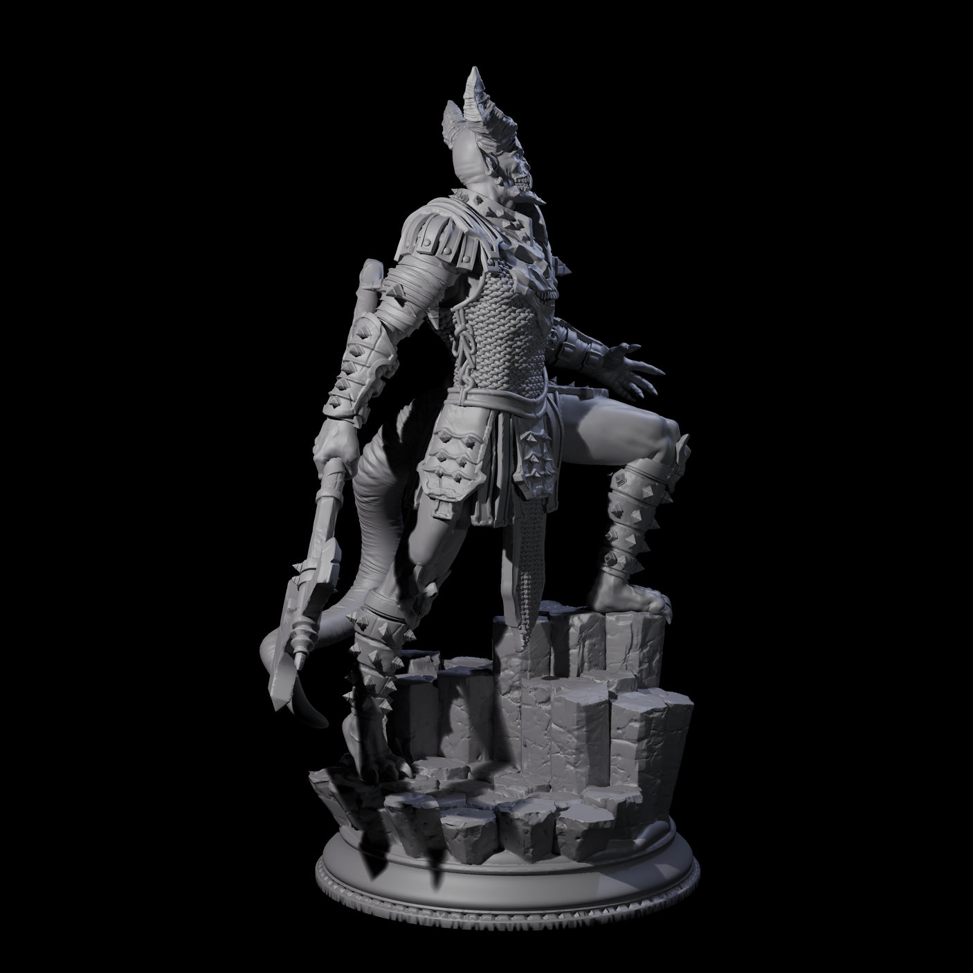 Three Snarling Vordines Miniature for Dungeons and Dragons, Pathfinder or other TTRPGs