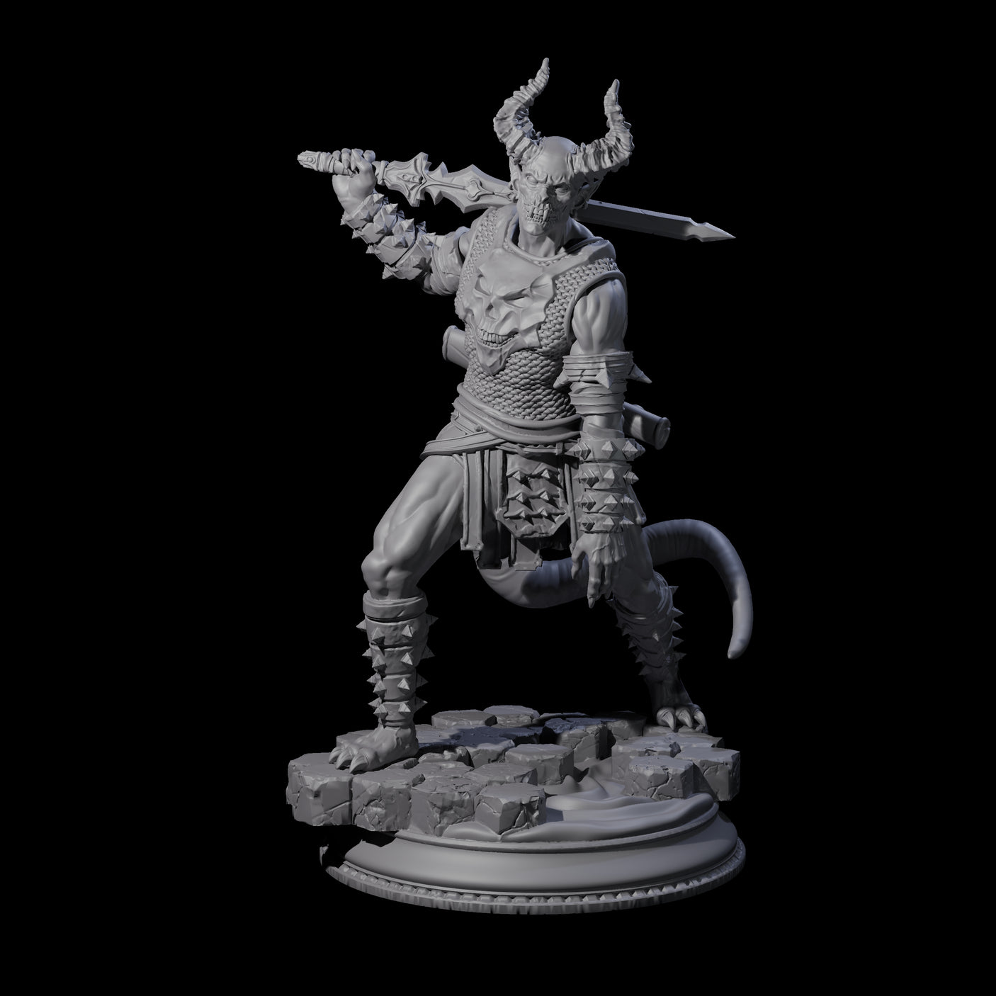 Three Snarling Vordines Miniature for Dungeons and Dragons, Pathfinder or other TTRPGs
